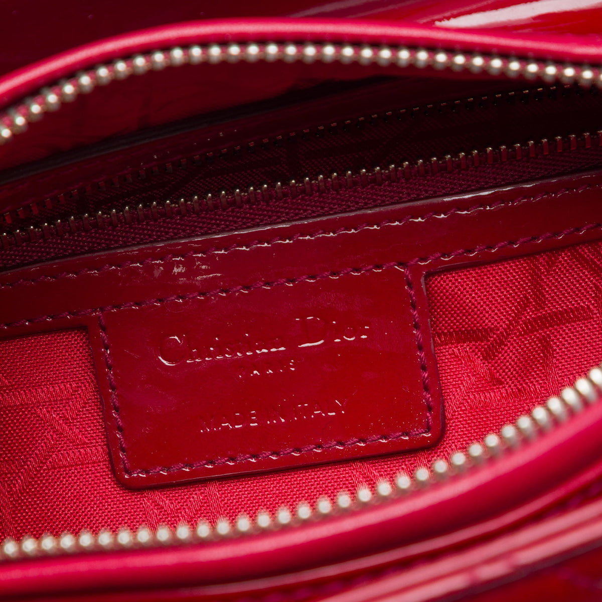 Dior Medium Patent Cannage Lady Dior