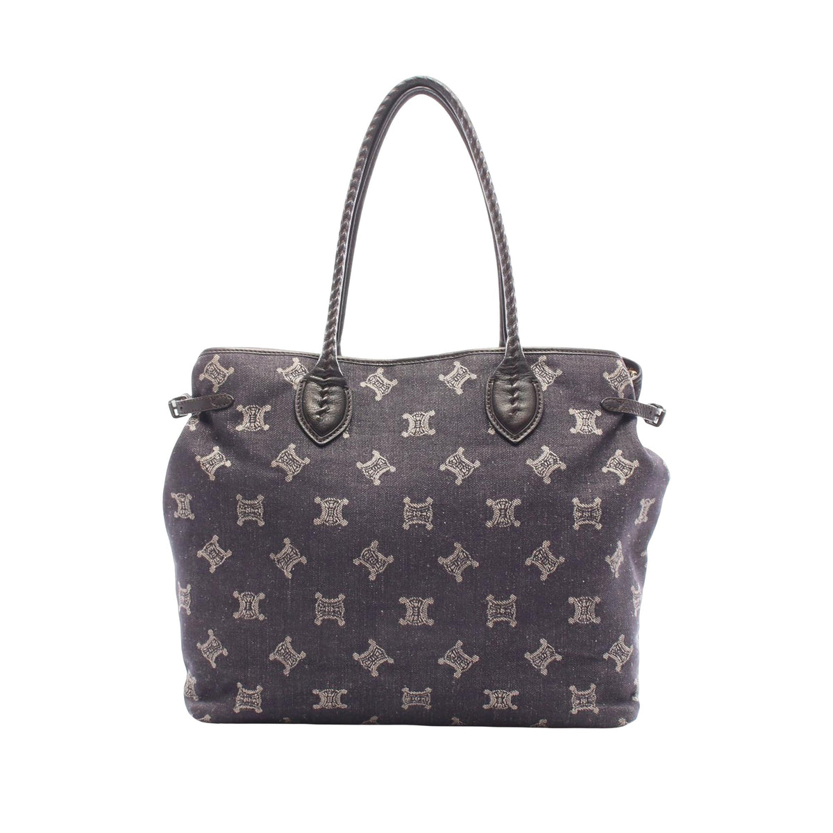 Celine Macadam Denim Tote — Gray