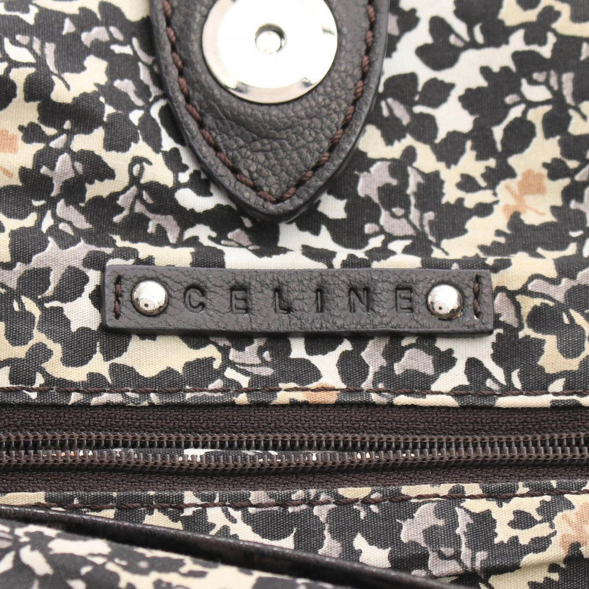Celine Macadam Denim Tote — Gray
