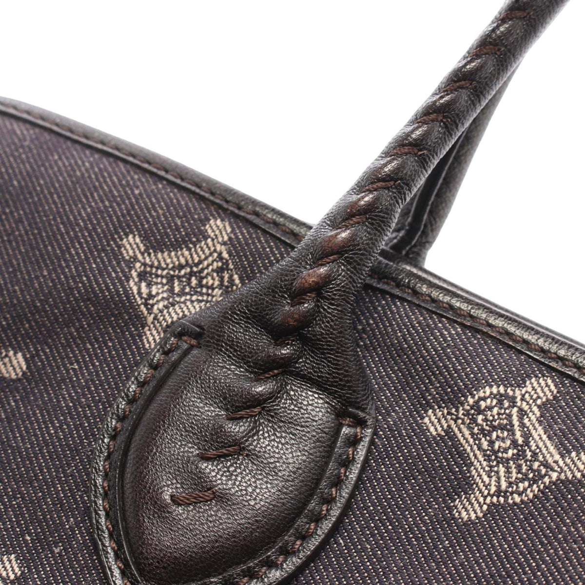 Celine Macadam Denim Tote — Gray