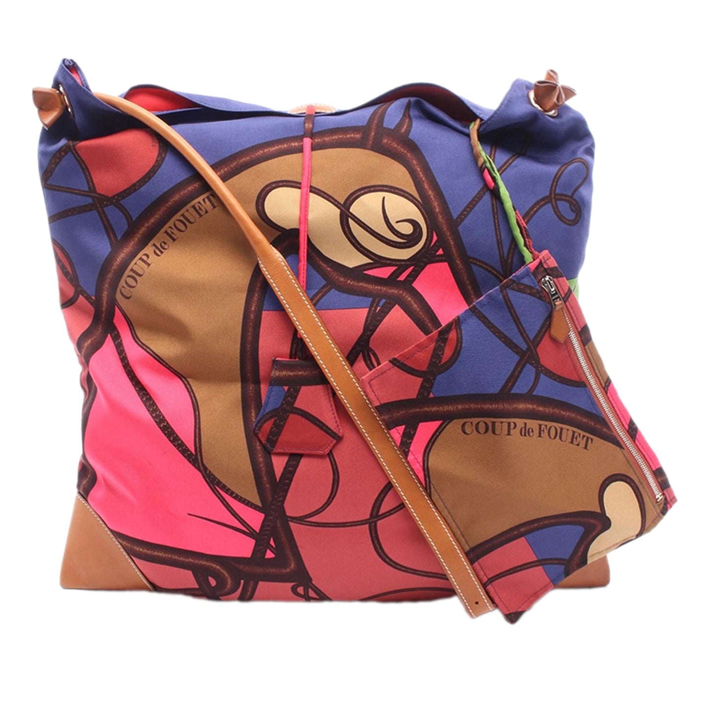 Hermès Silk and Barenia Coup de Fouet Silky City 38