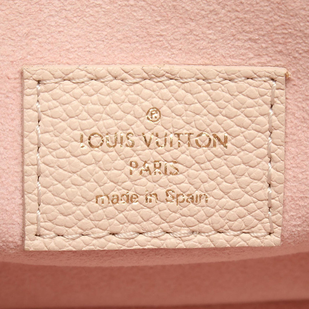 Louis Vuitton Tricolor Monogram Empreinte Bagatelle — Beige