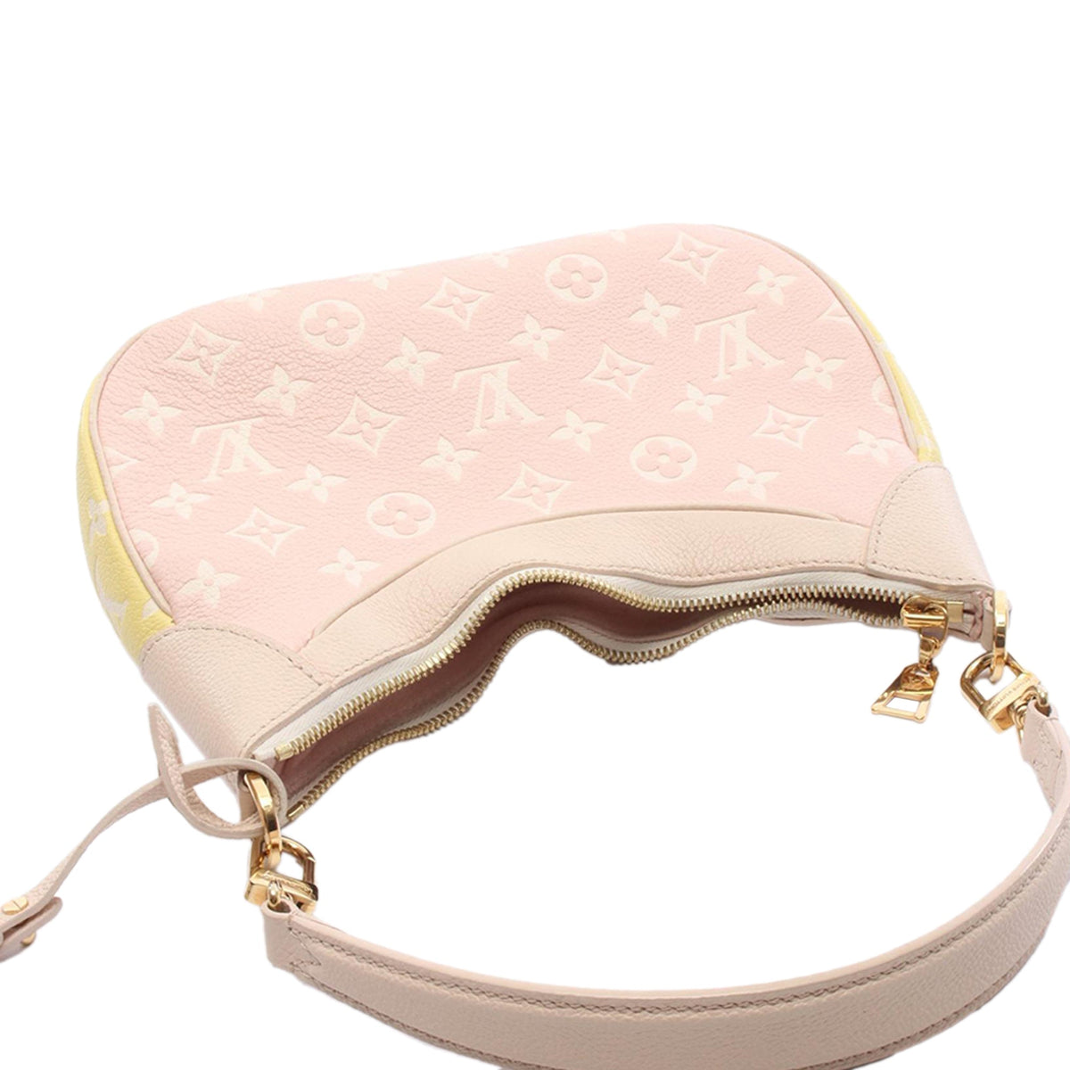Louis Vuitton Tricolor Monogram Empreinte Bagatelle — Beige