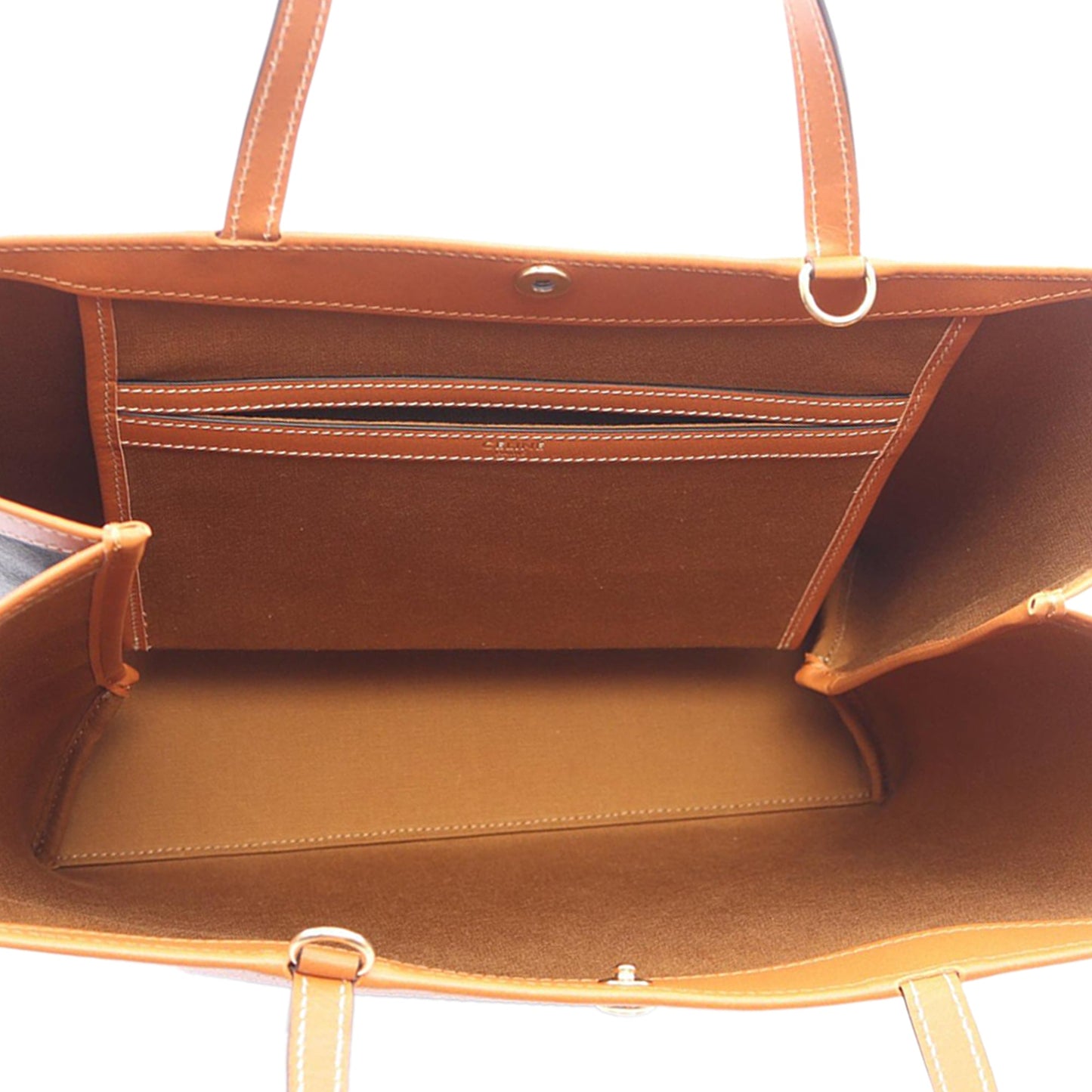 Celine Small Square Triomphe Coated Canvas Cabas