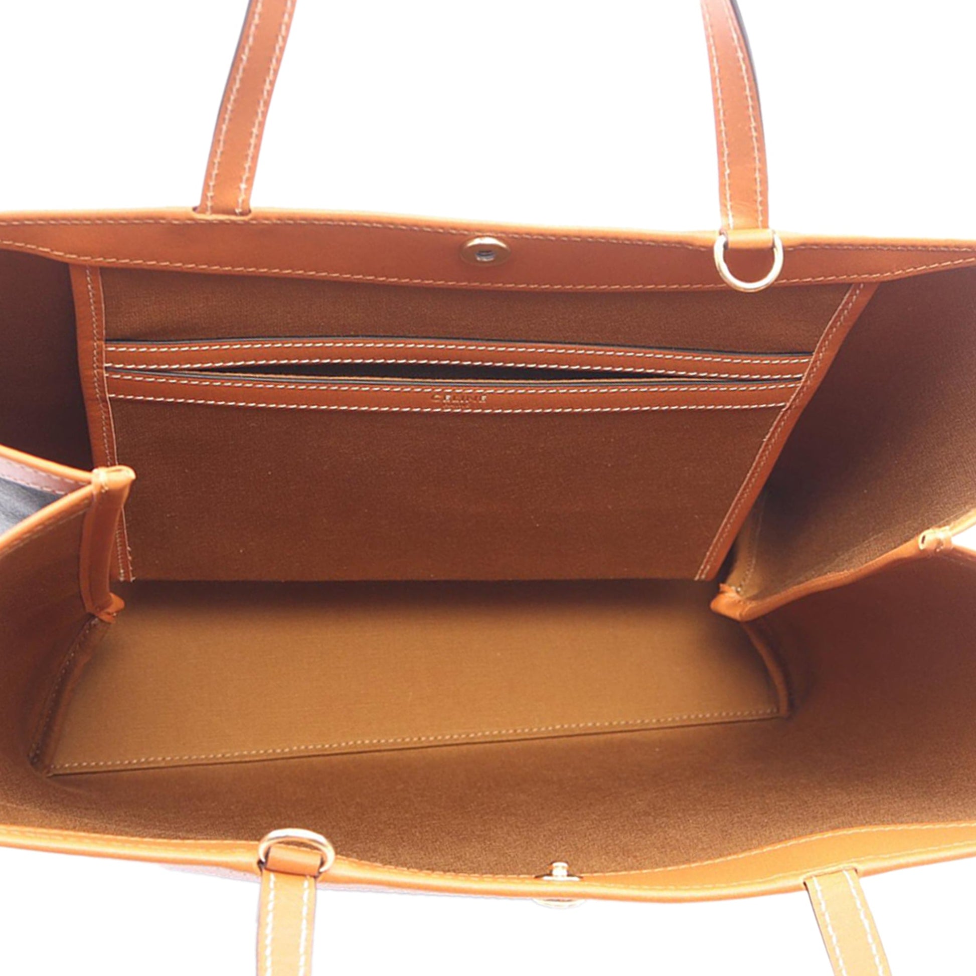 Celine Small Square Triomphe Coated Canvas Cabas