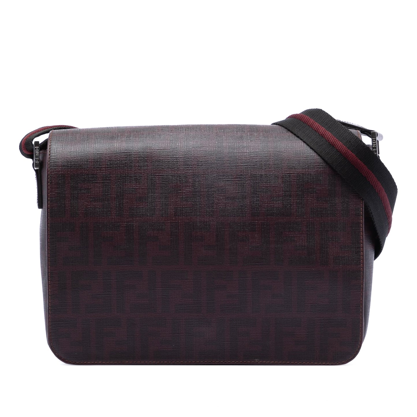 Fendi Zucca Spalmati Flap Crossbody