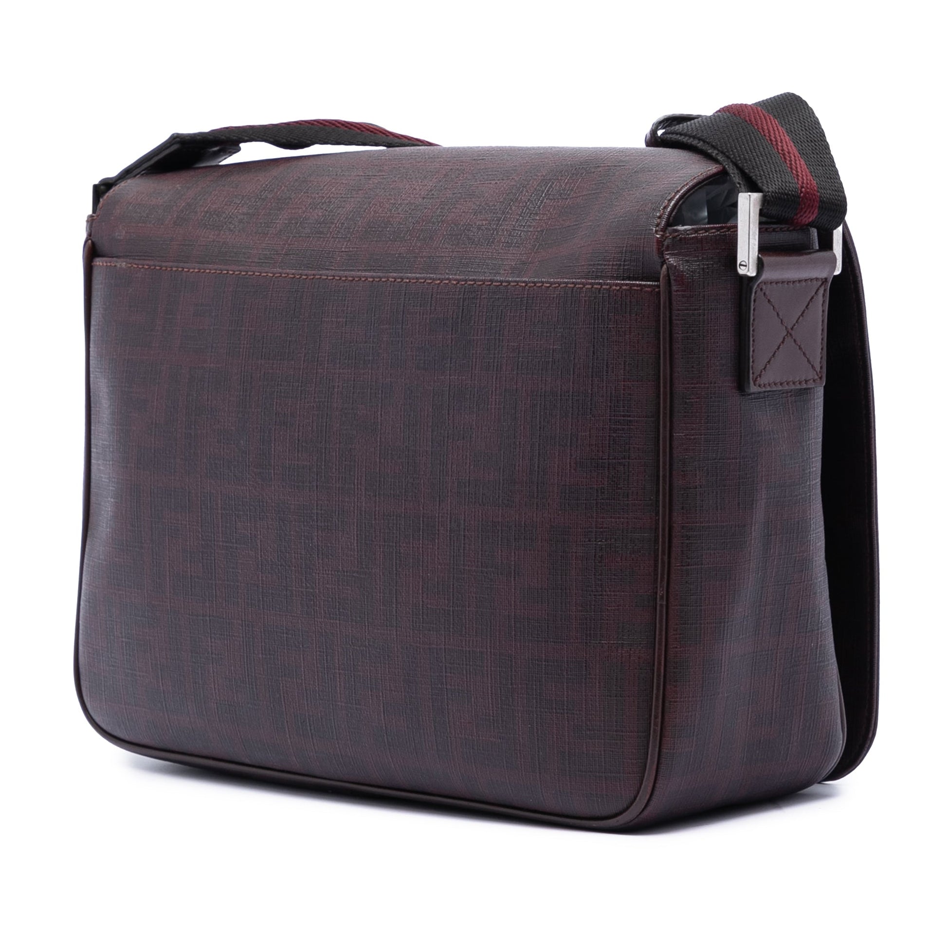 Fendi Zucca Spalmati Flap Crossbody