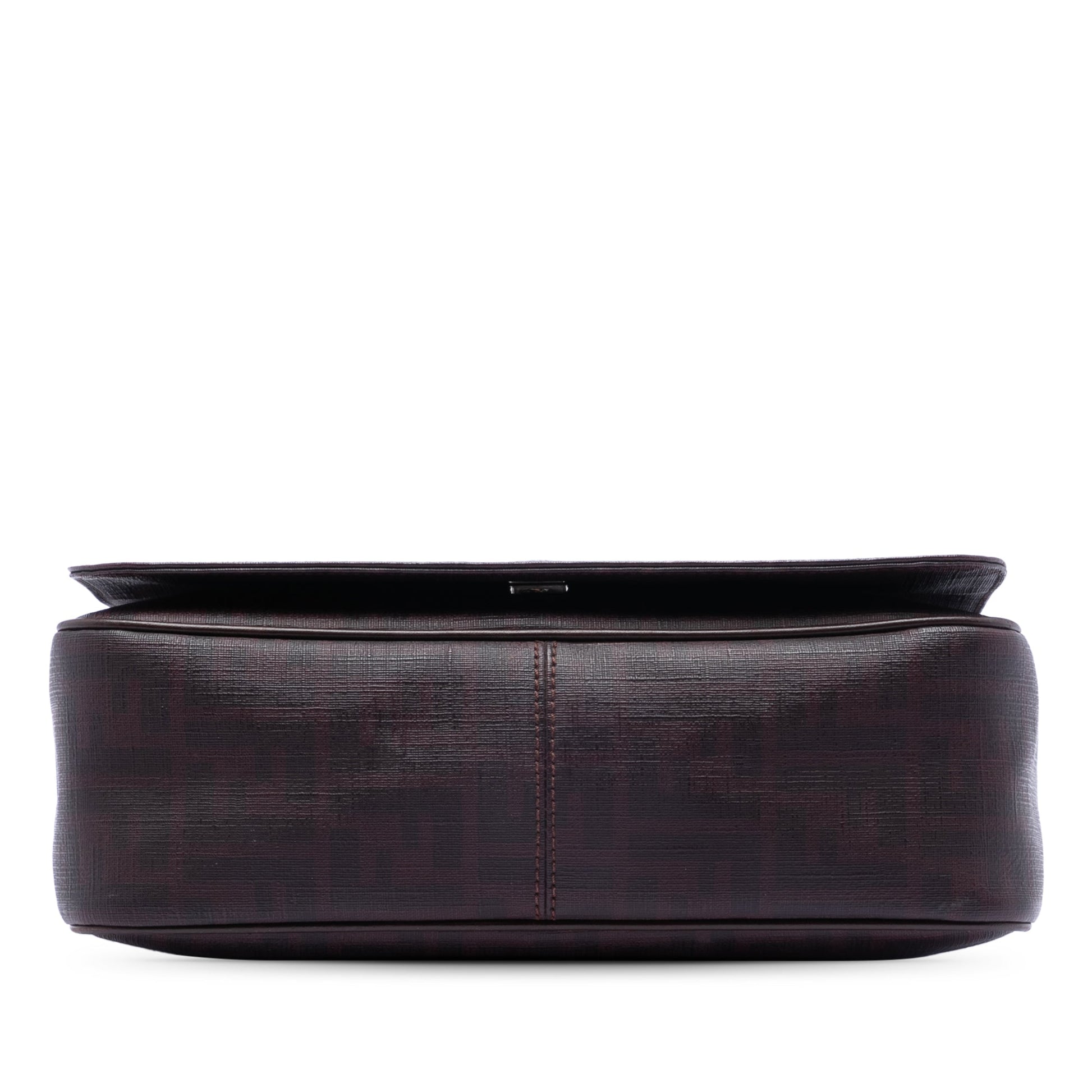 Fendi Zucca Spalmati Flap Crossbody