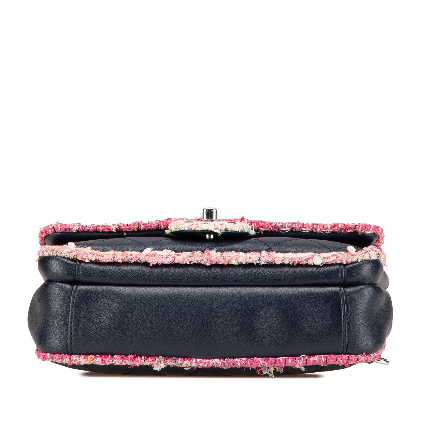 Chanel Quilted Lambskin and Tweed Elegant Trim Flap