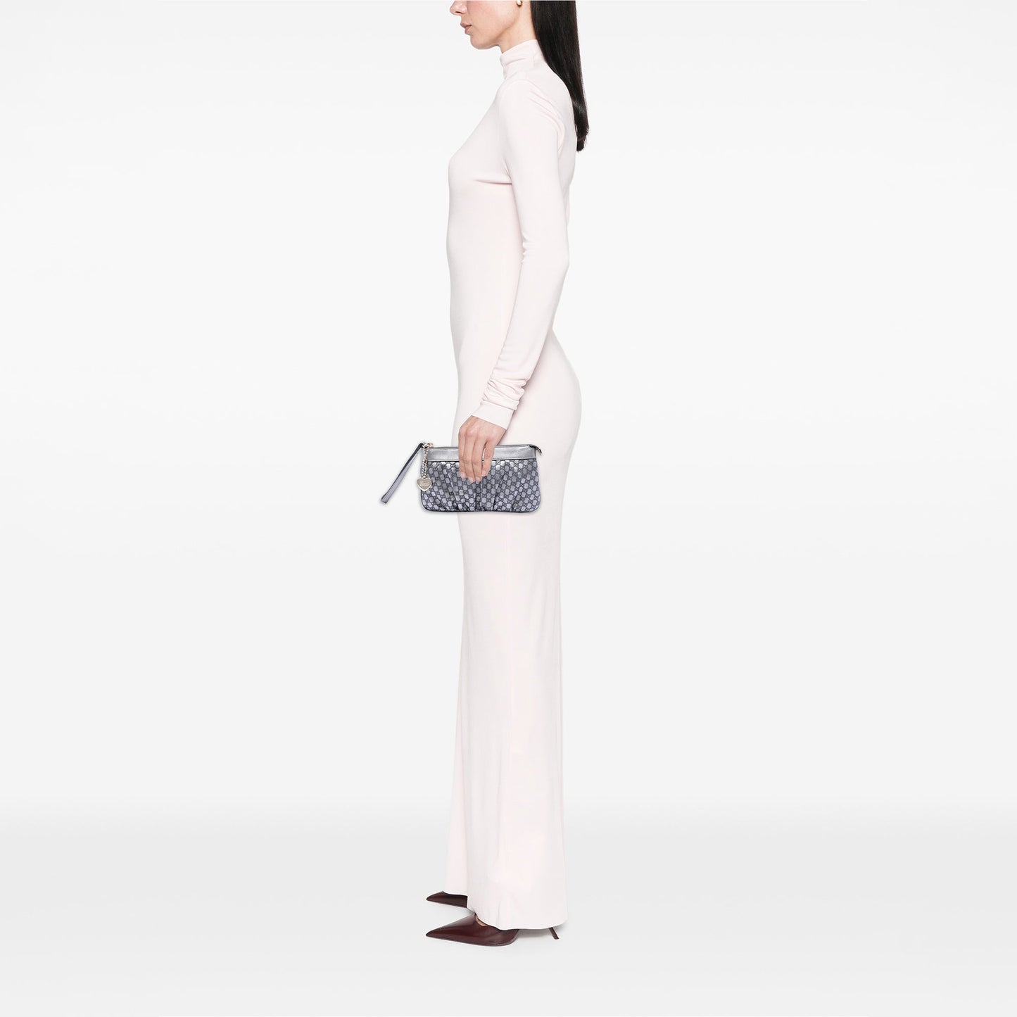 Gucci Microguccissima Heart Wristlet Pochette