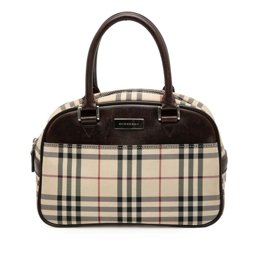 Burberry House Check Canvas Handbag