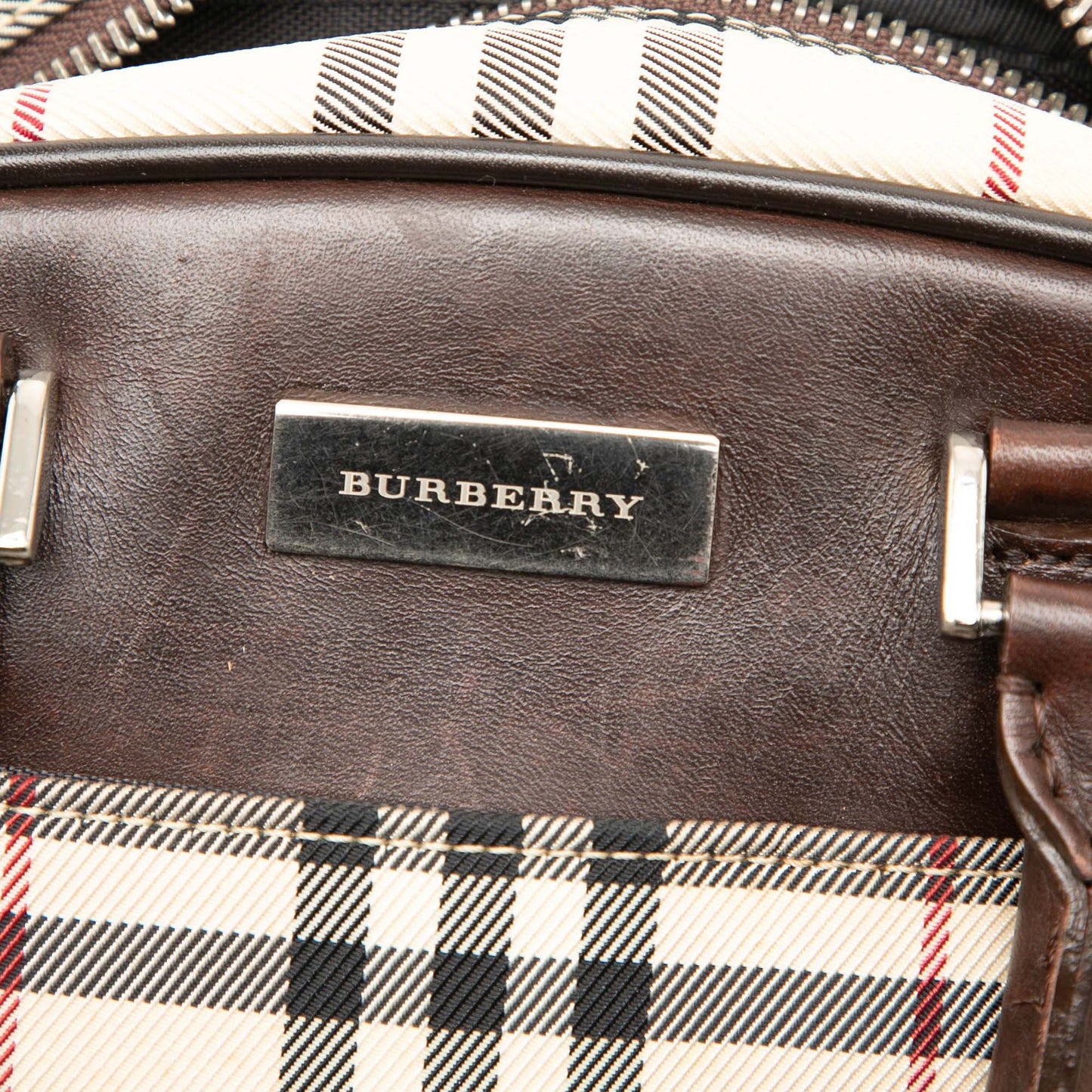 Burberry House Check Canvas Handbag