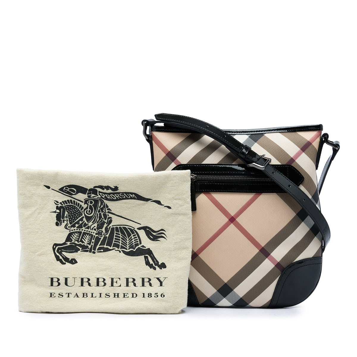 Burberry Supernova Check Coated Canvas Dryden Crossbody