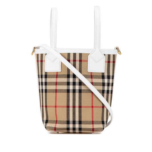 Burberry Mini House Check Canvas London Tote