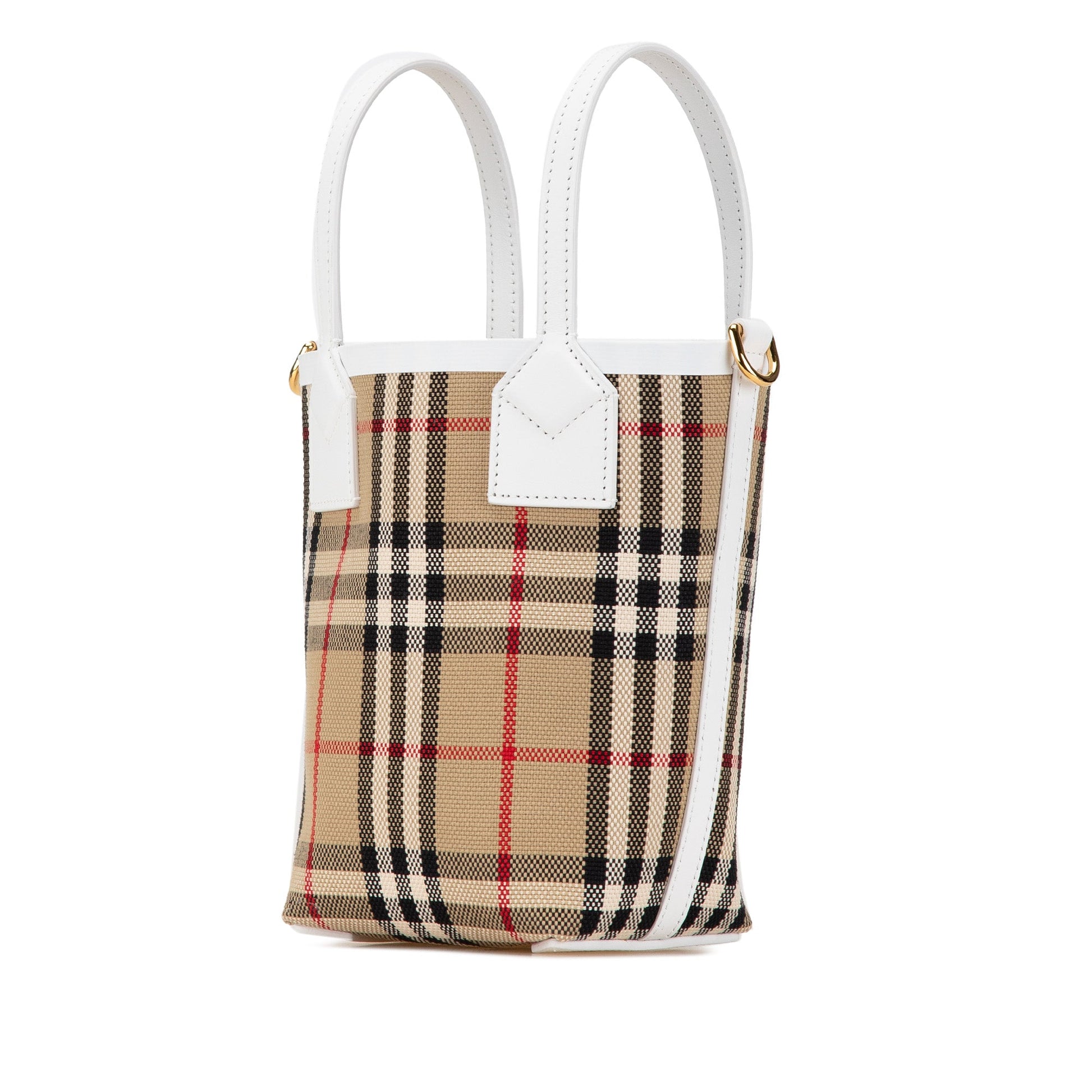 Burberry Mini House Check Canvas London Tote