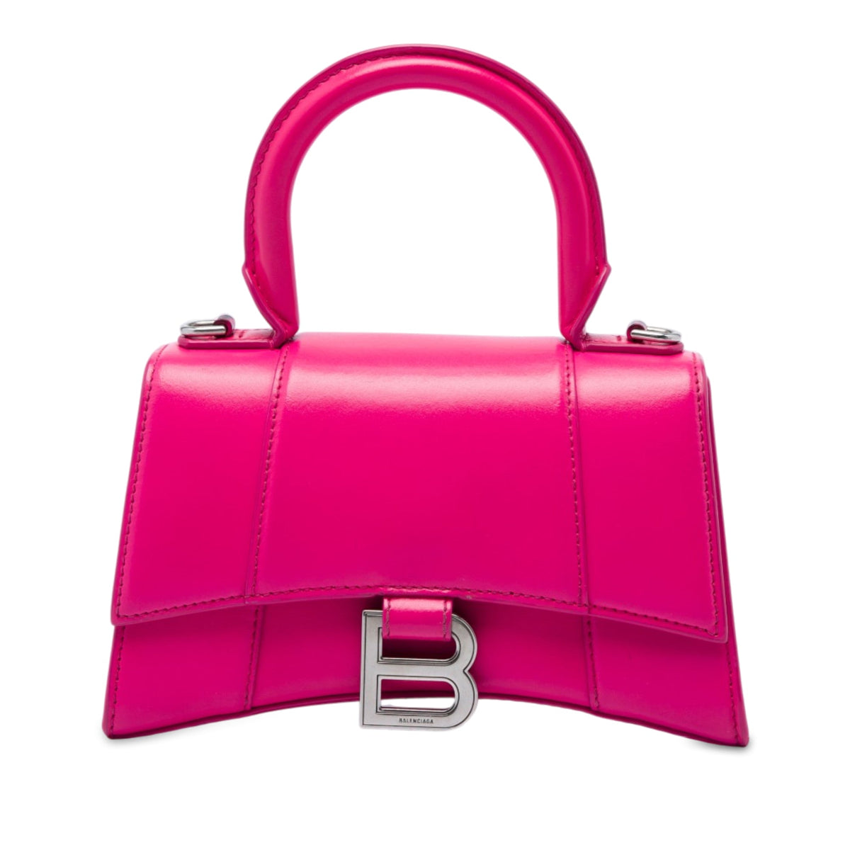 Balenciaga Calfskin Hourglass Top Handle Bag XS
