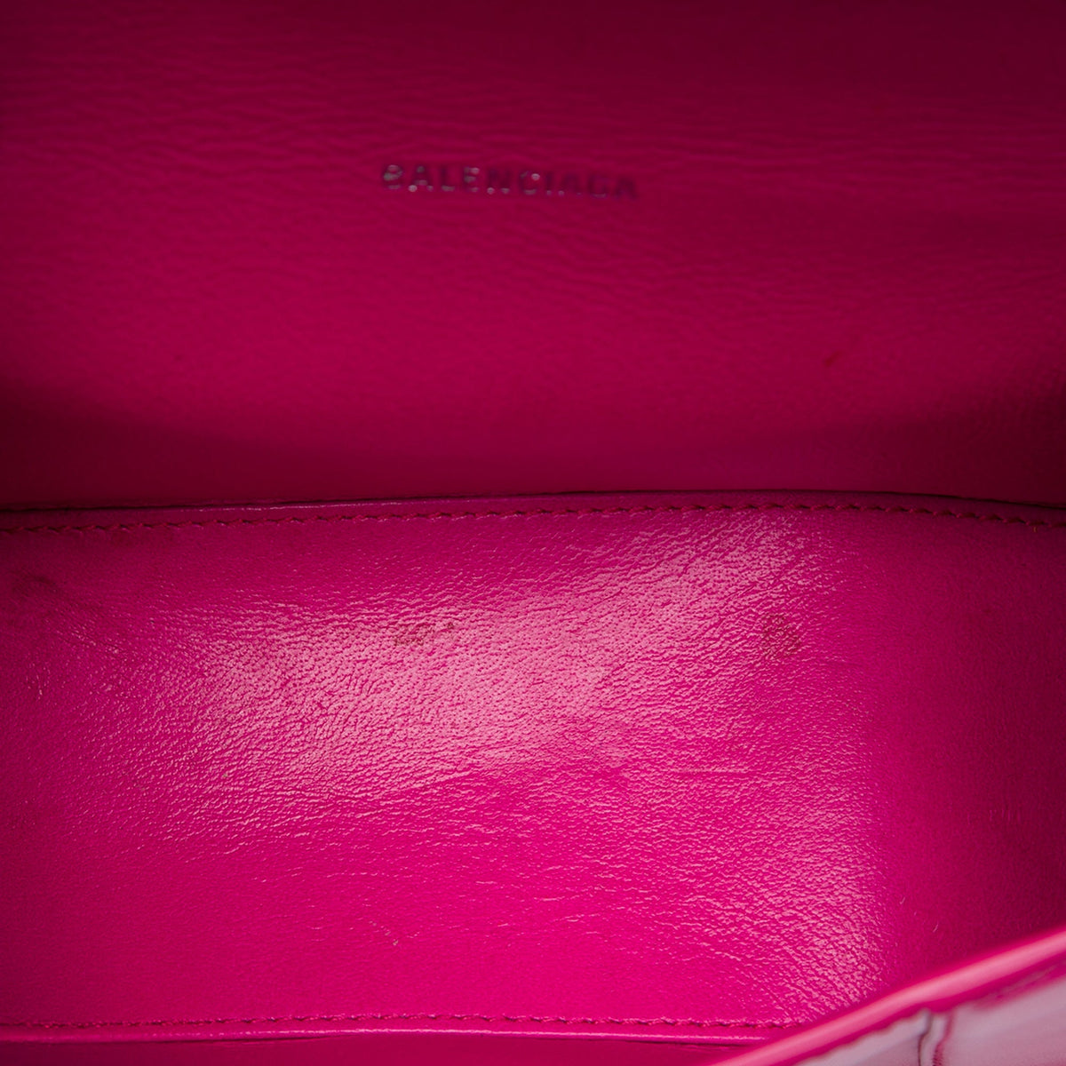 Balenciaga Calfskin Hourglass Top Handle Bag XS