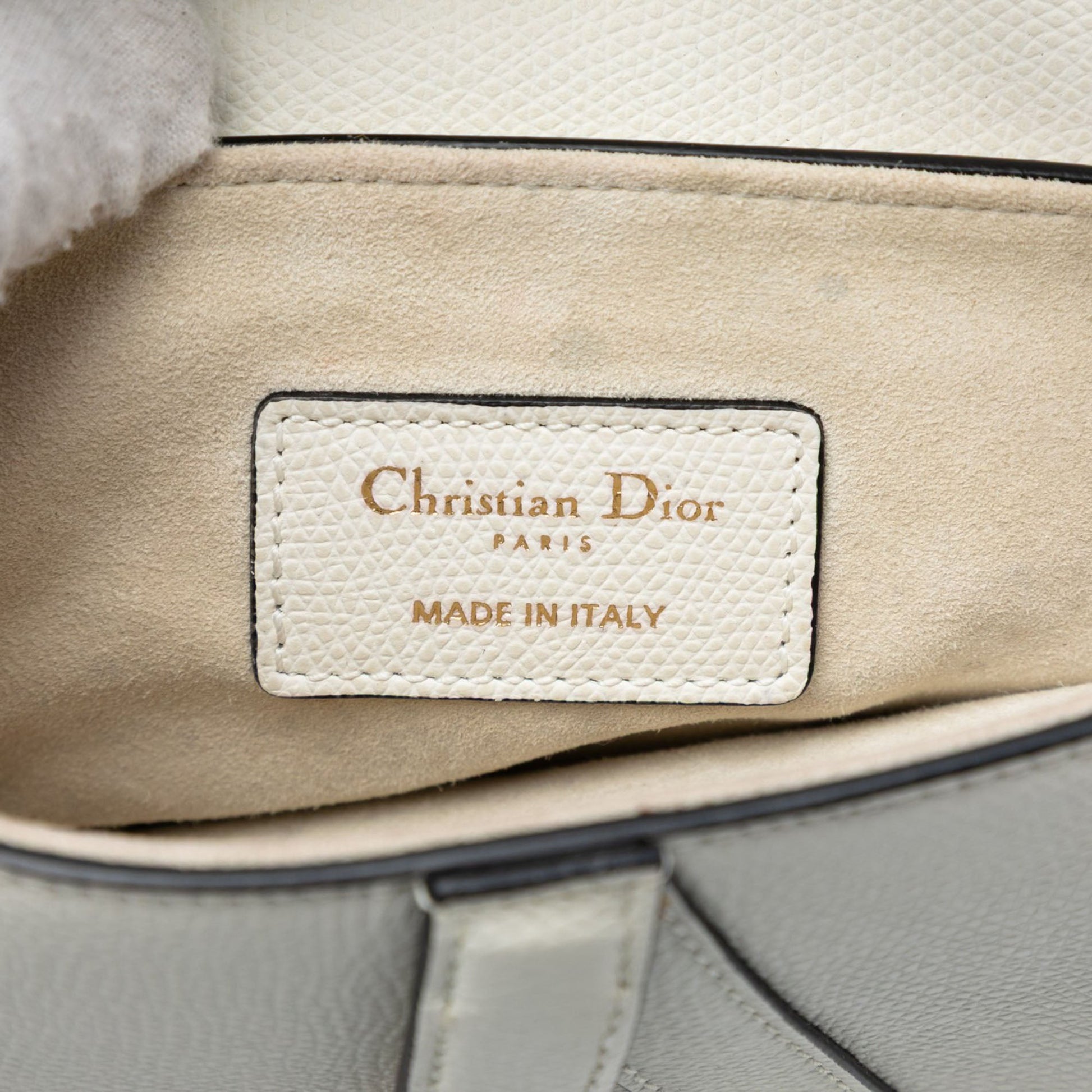 Dior Mini Grained Calfskin Saddle Bag