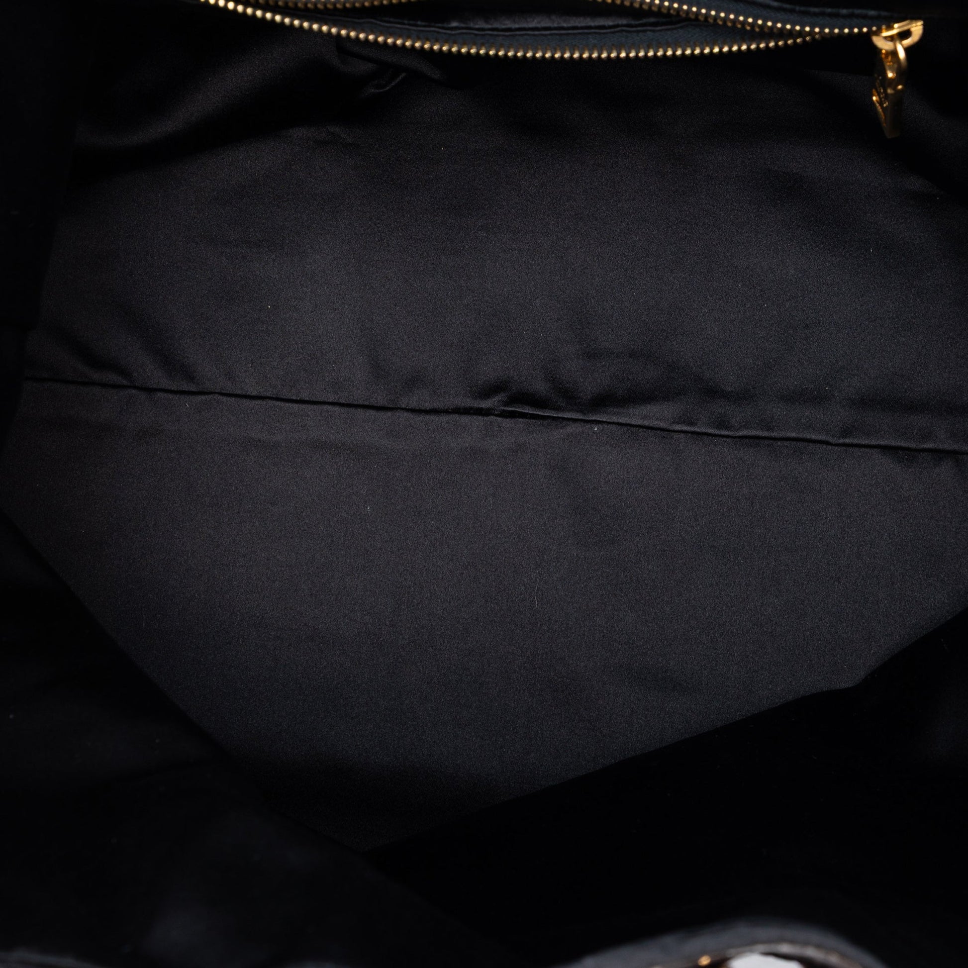 Sequined Satin Stripes Tote