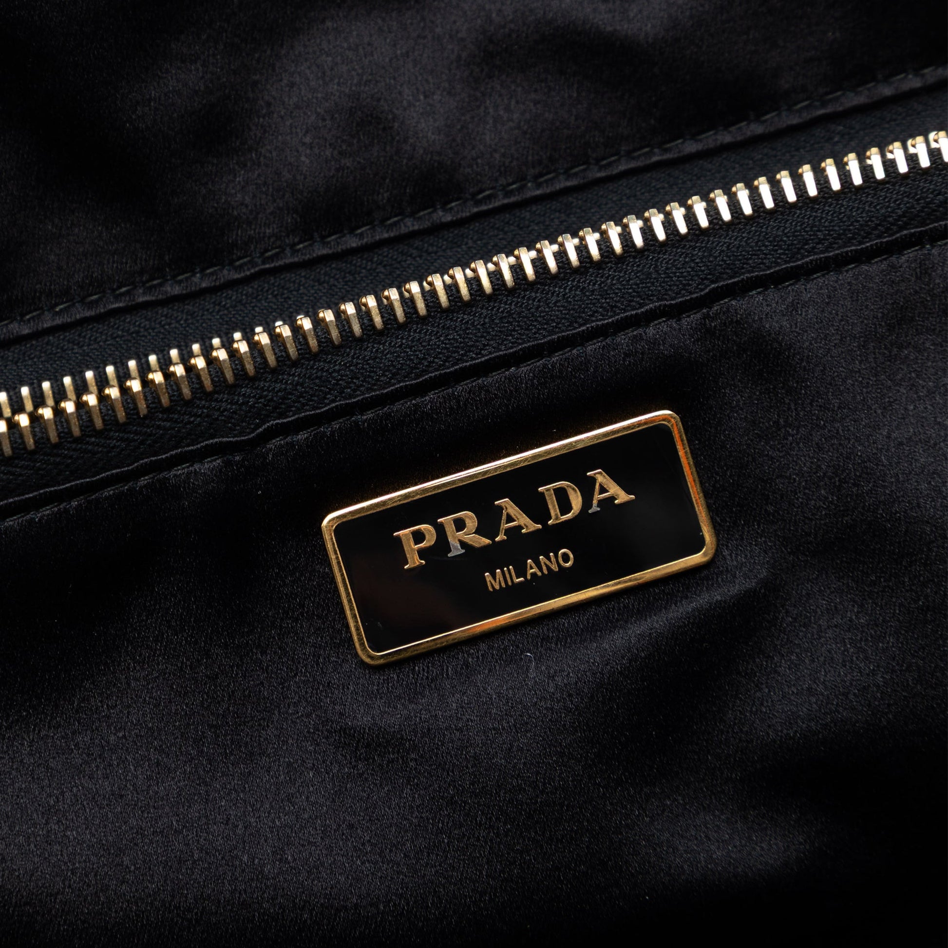 Sequined Satin Stripes Tote