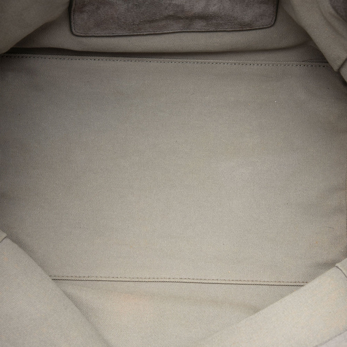 Prada Scamosciato and Canapa Twin Pocket Double Handle Satchel — Gray
