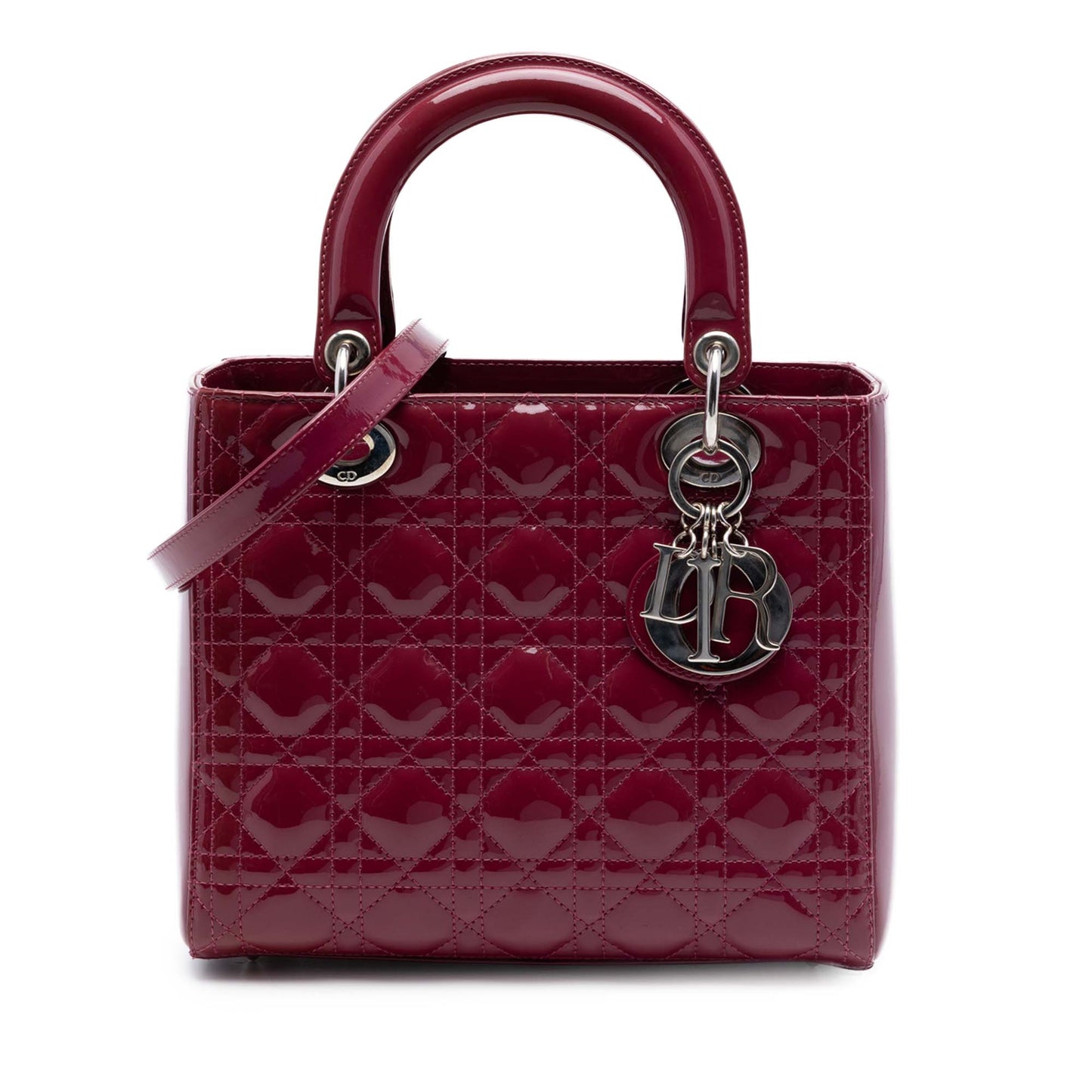 Dior Medium Patent Cannage Lady Dior
