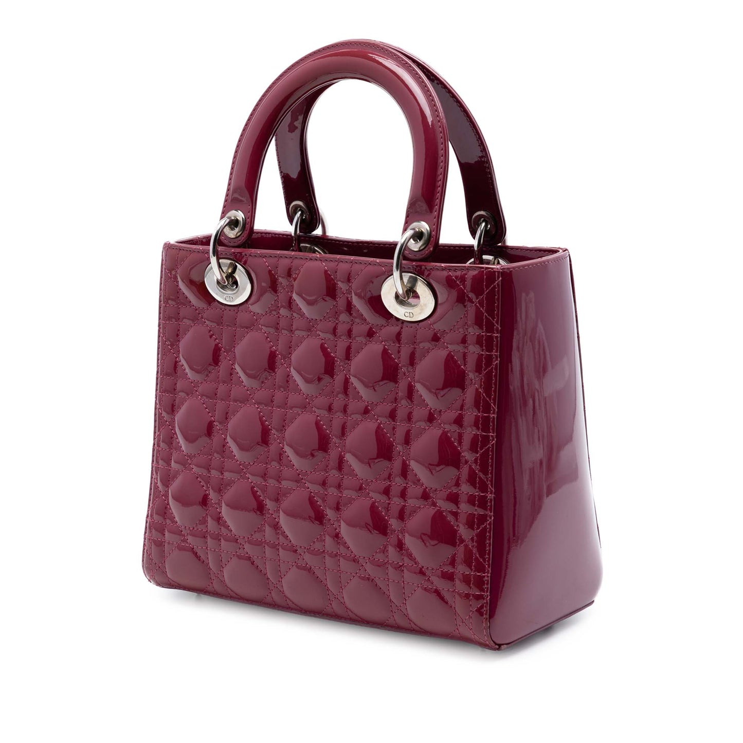 Dior Medium Patent Cannage Lady Dior