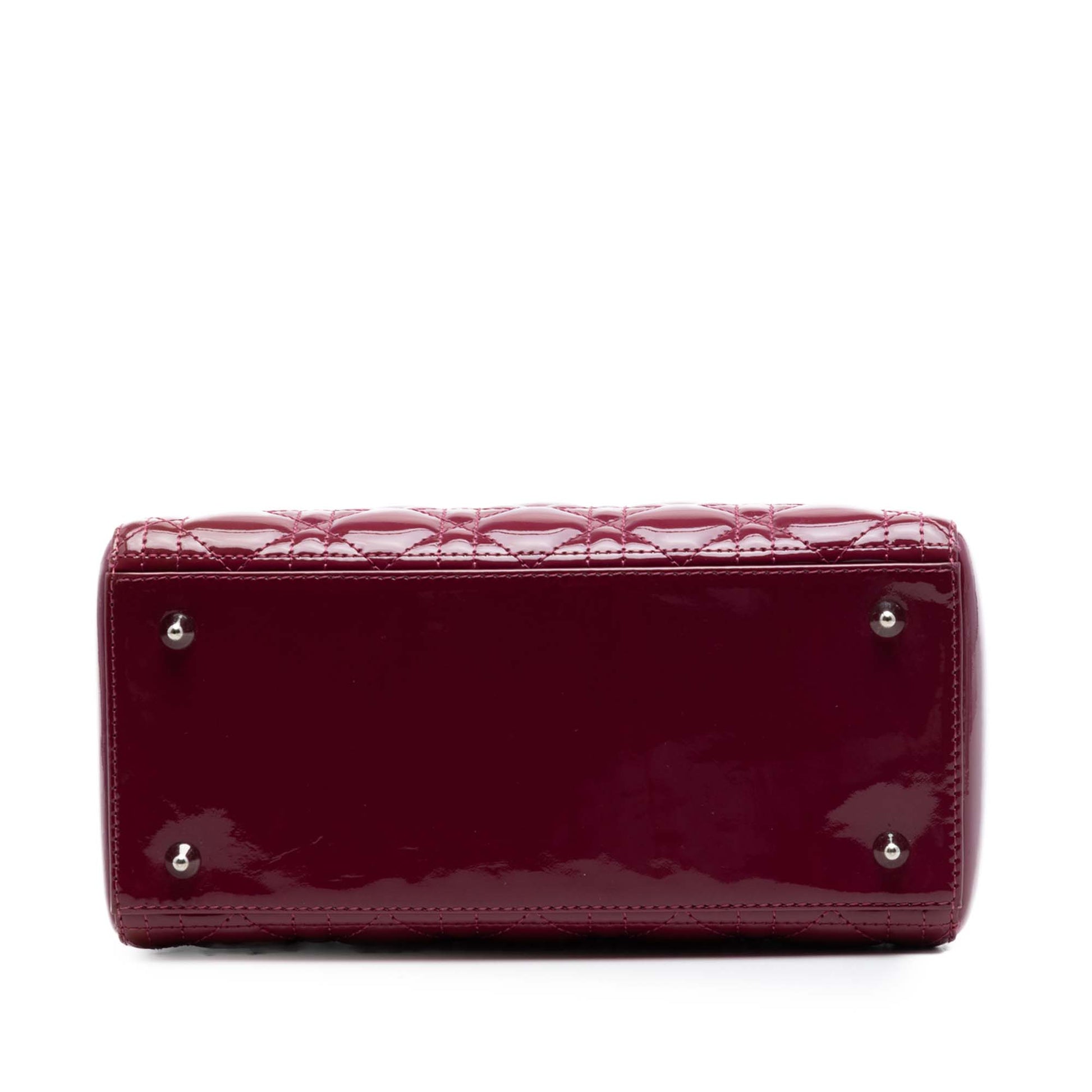 Dior Medium Patent Cannage Lady Dior