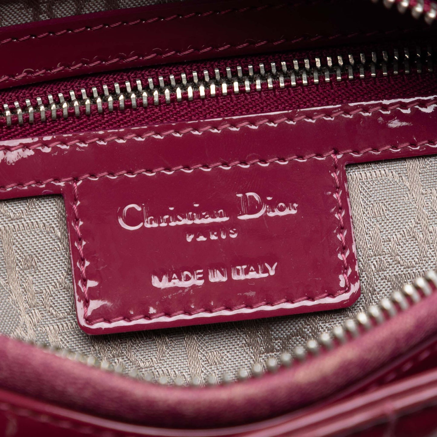 Dior Medium Patent Cannage Lady Dior