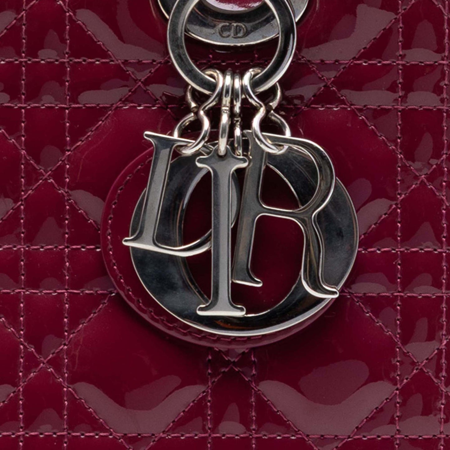 Dior Medium Patent Cannage Lady Dior