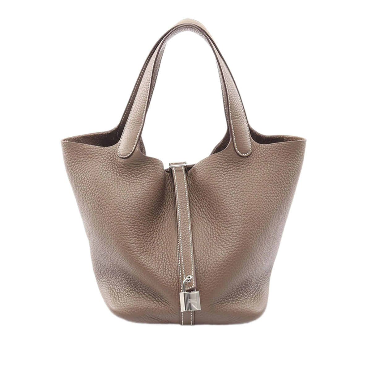 Hermès Clemence Picotin Lock 22 — Gray