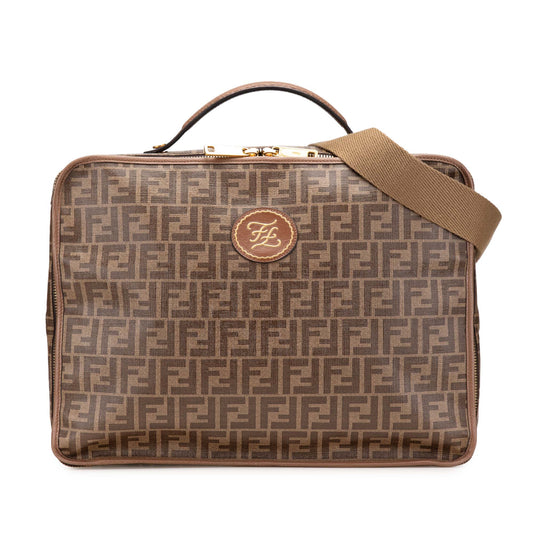 Fendi Zucca Coated Canvas Karligraphy Travel Bag