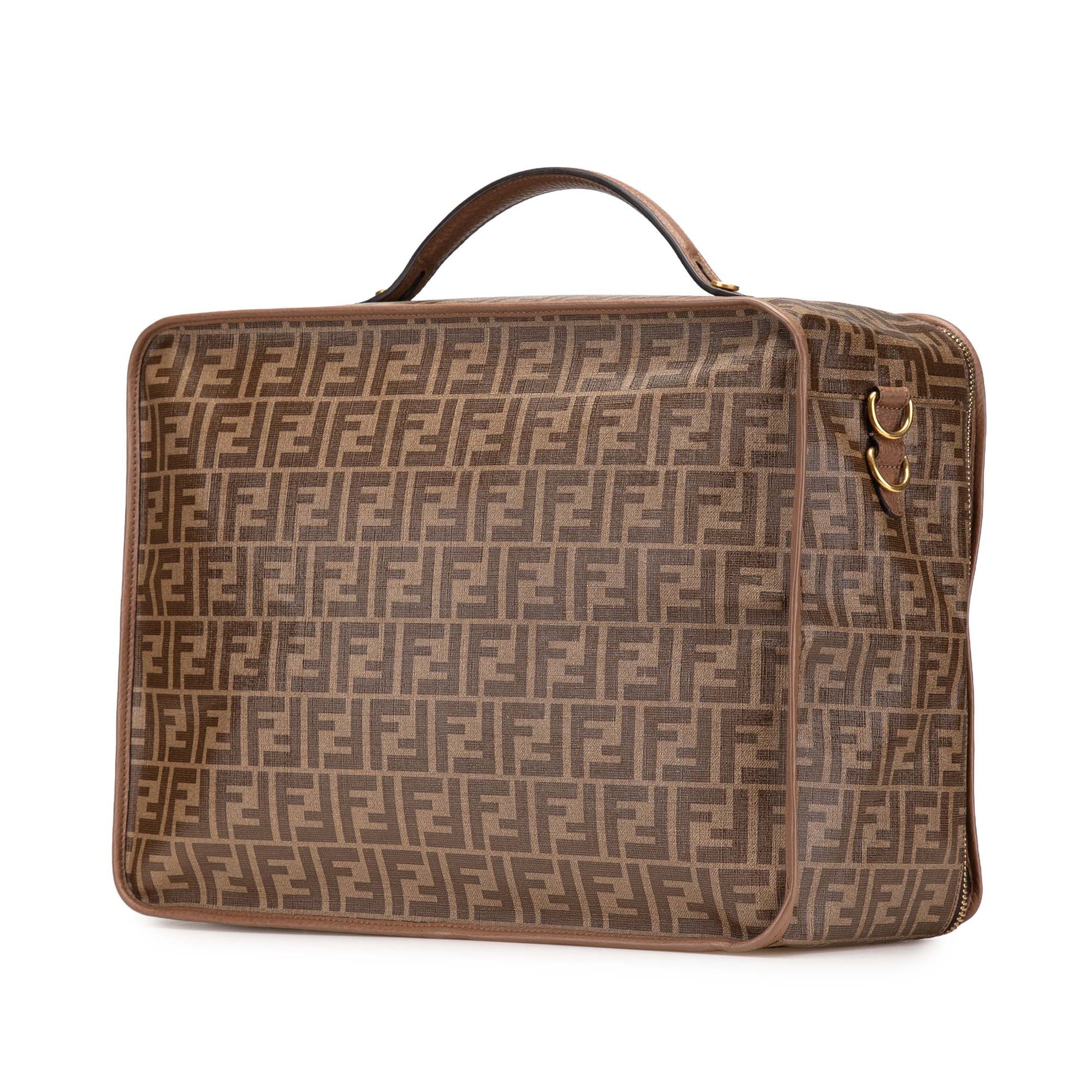 Fendi Zucca Coated Canvas Karligraphy Travel Bag