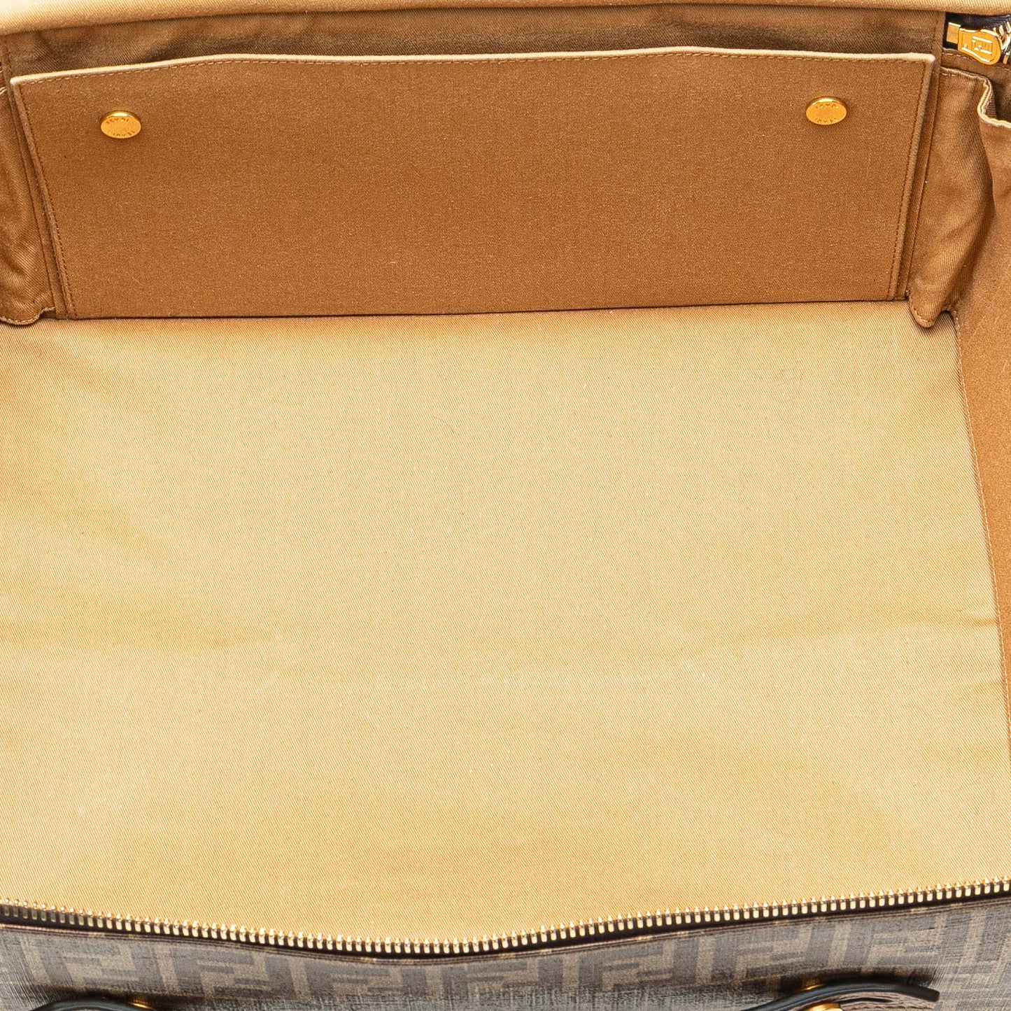 Fendi Zucca Coated Canvas Karligraphy Travel Bag