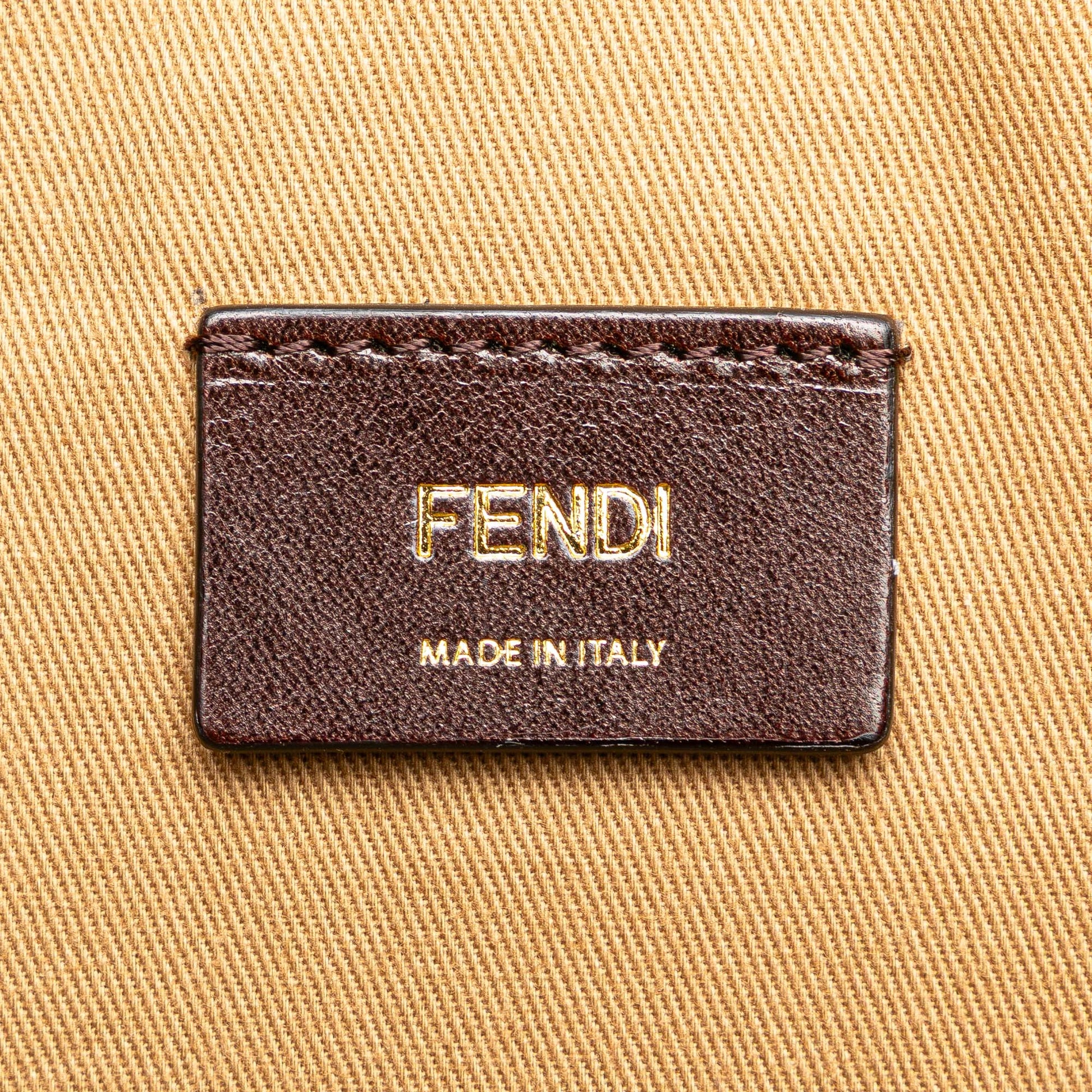 Fendi Zucca Coated Canvas Karligraphy Travel Bag