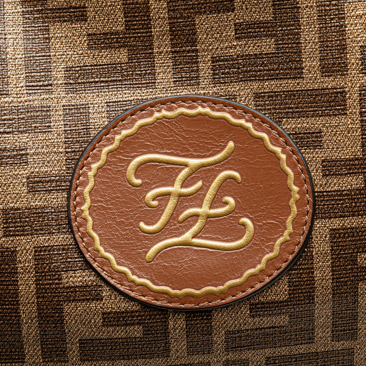 Fendi Zucca Coated Canvas Karligraphy Travel Bag