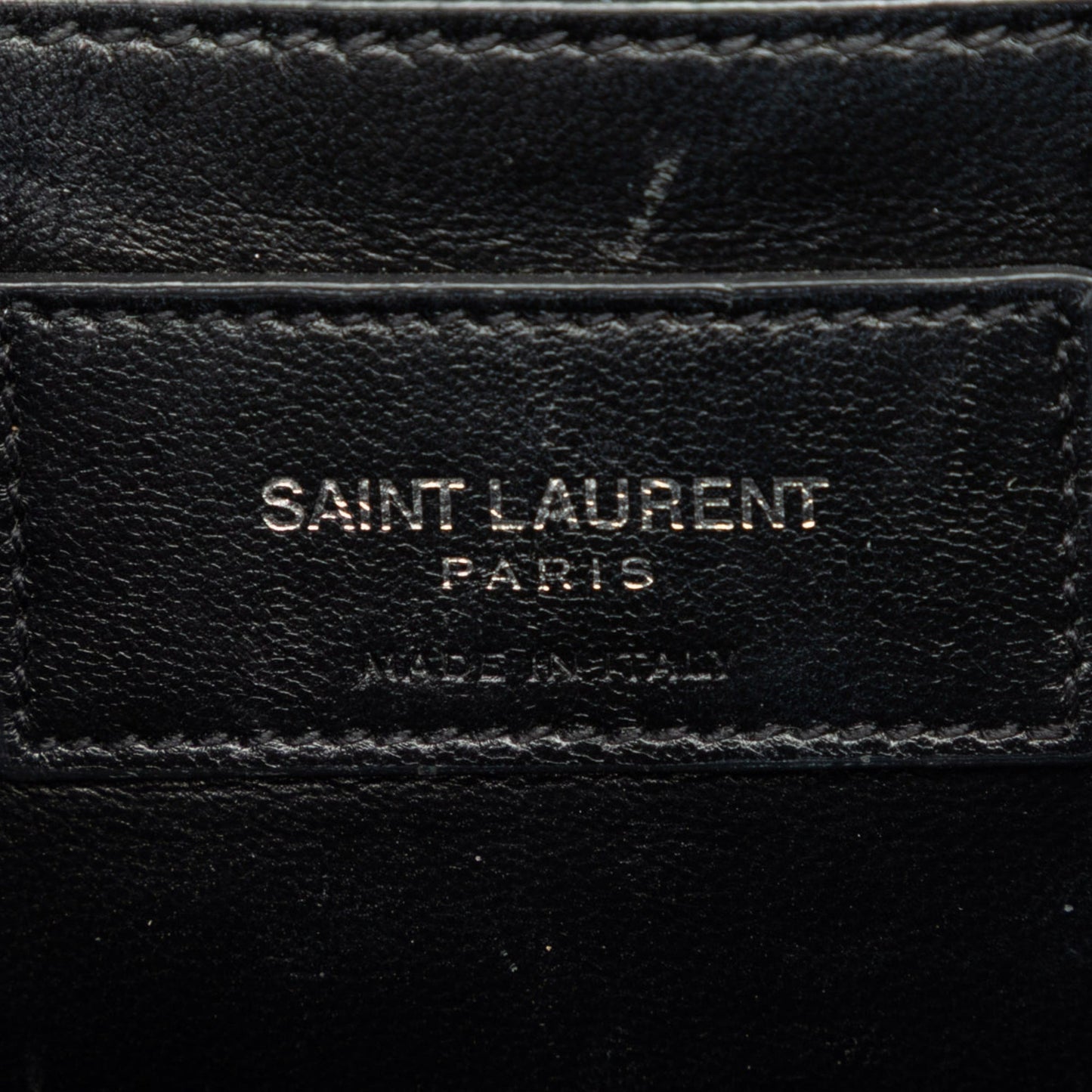 Saint Laurent Medium Croc Embossed Leather Monogram Kate Tassel Crossbody