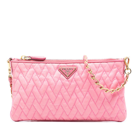 Prada Impuntu Tessuto Chain Crossbody
