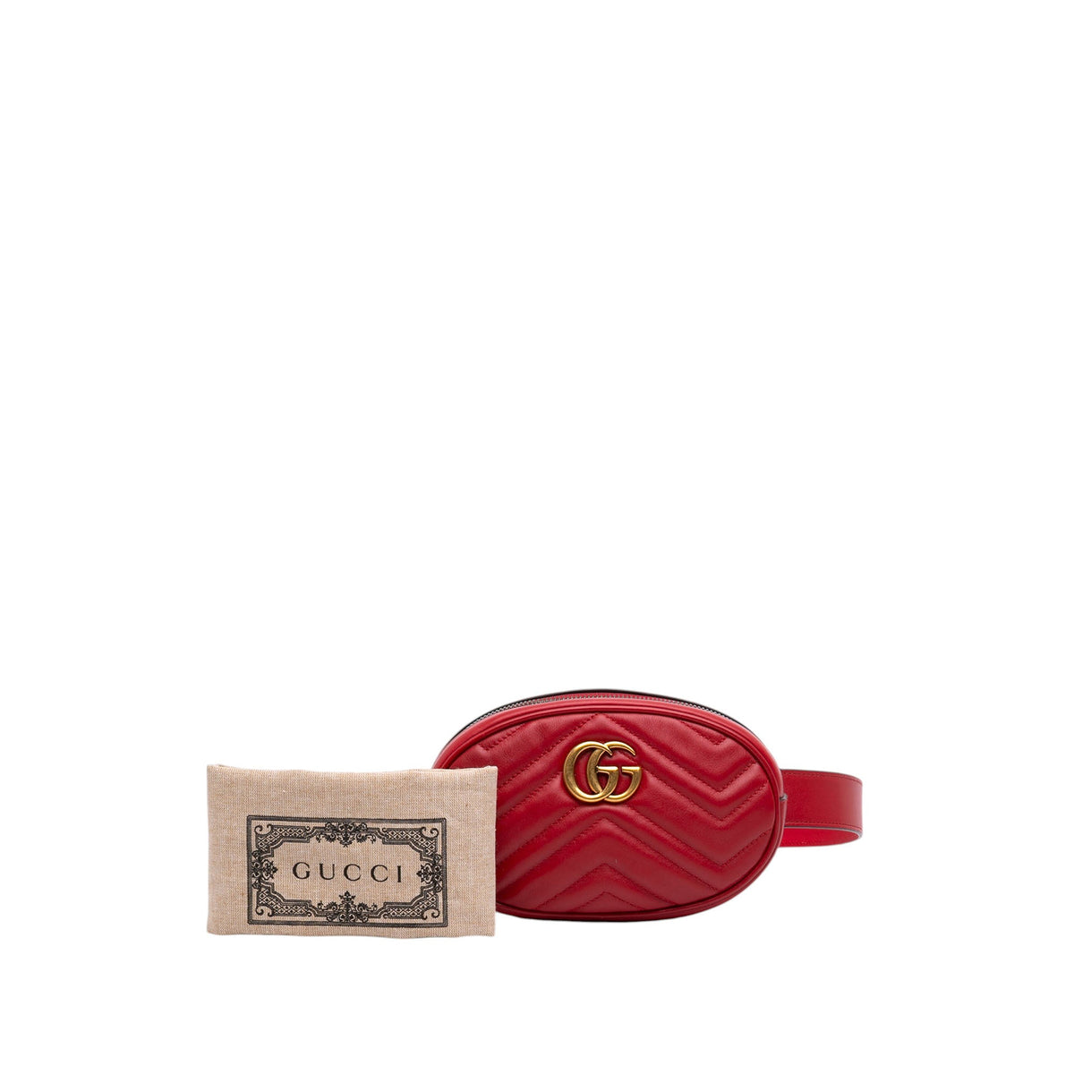 Gucci GG Marmont Matelasse Calfskin Belt Bag