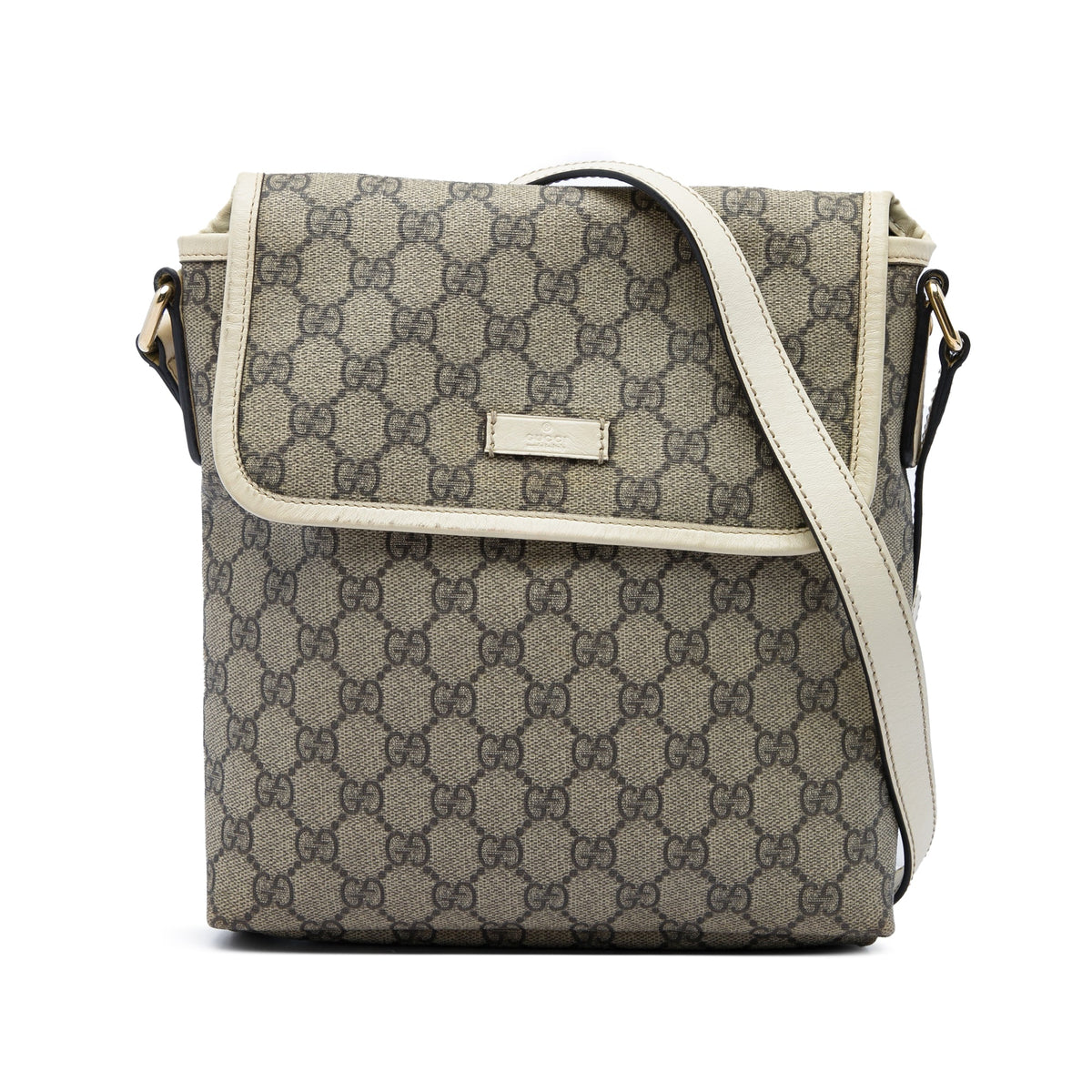 Gucci GG Supreme Crossbody — Beige