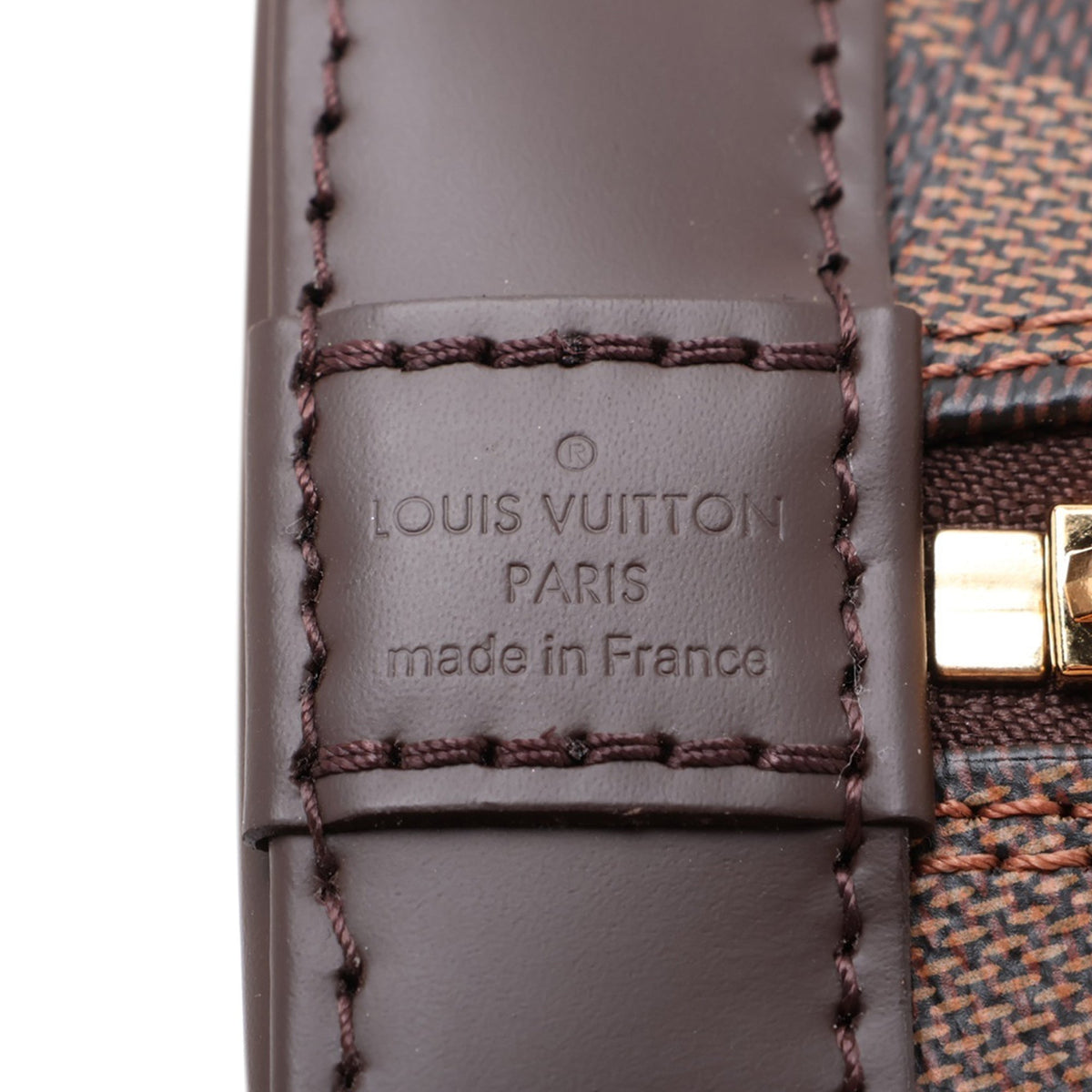 Louis Vuitton Damier Ebene Alma BB — Brown