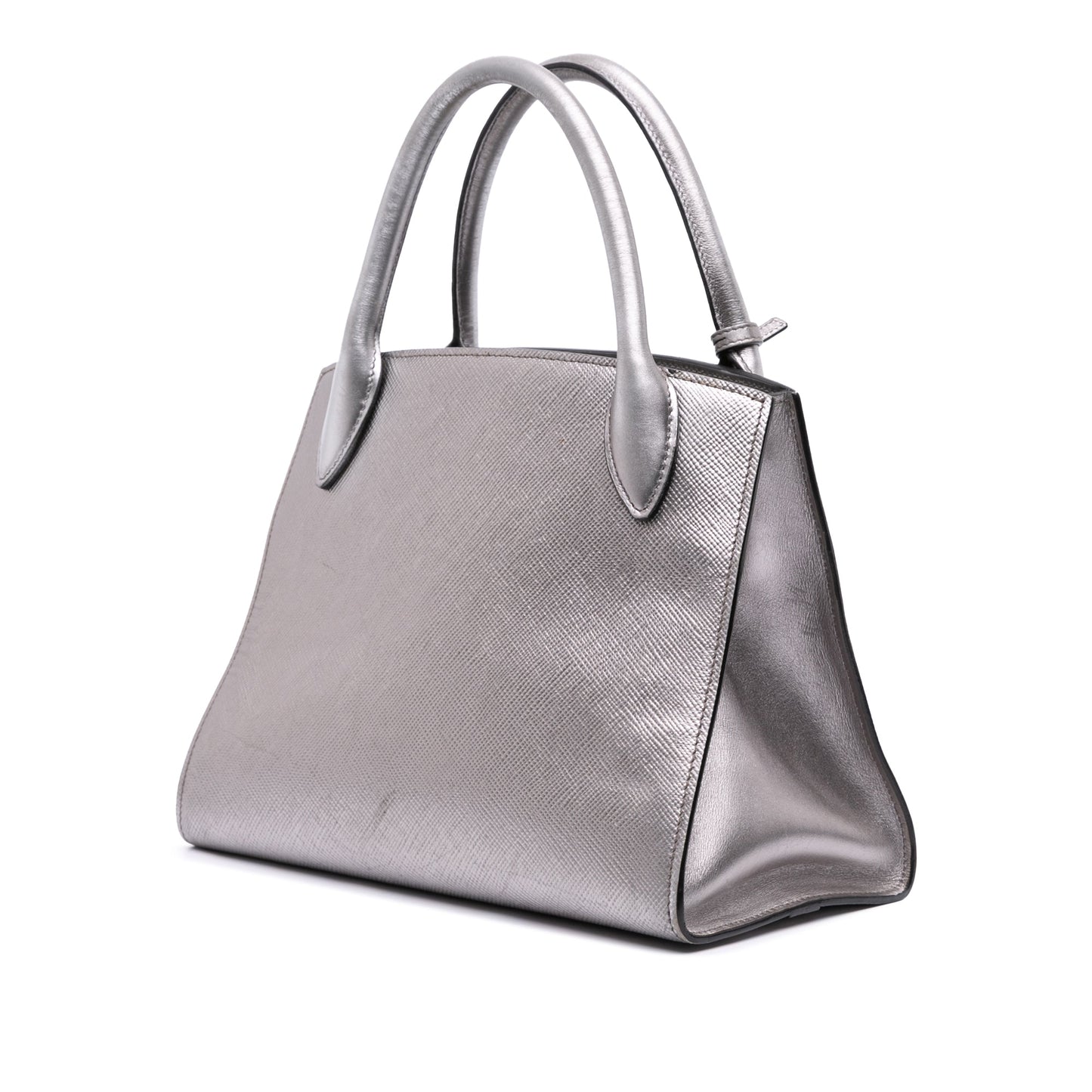 Prada Small Saffiano Cuir Monochrome Top Handle Tote