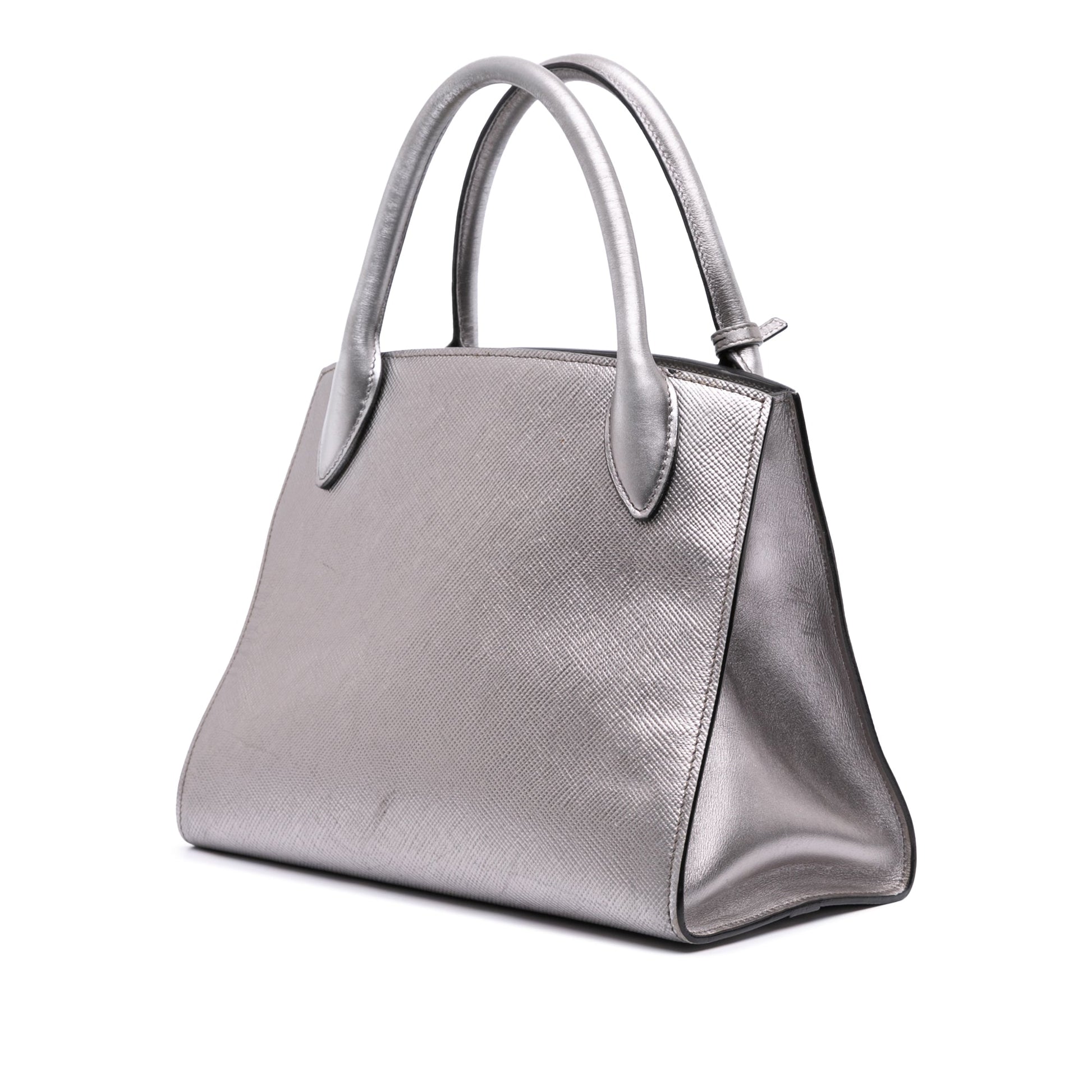 Prada Small Saffiano Cuir Monochrome Top Handle Tote
