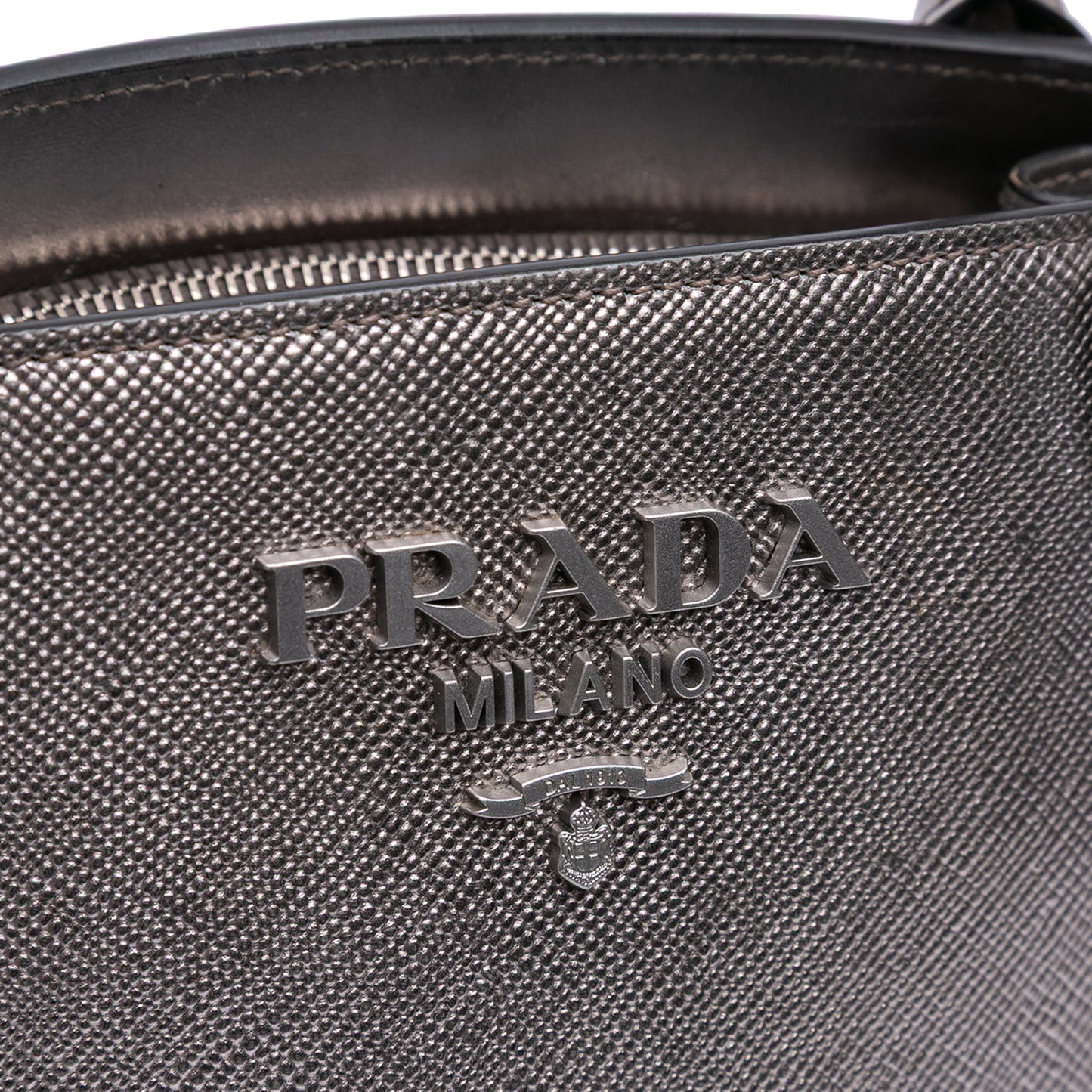 Prada Small Saffiano Cuir Monochrome Top Handle Tote
