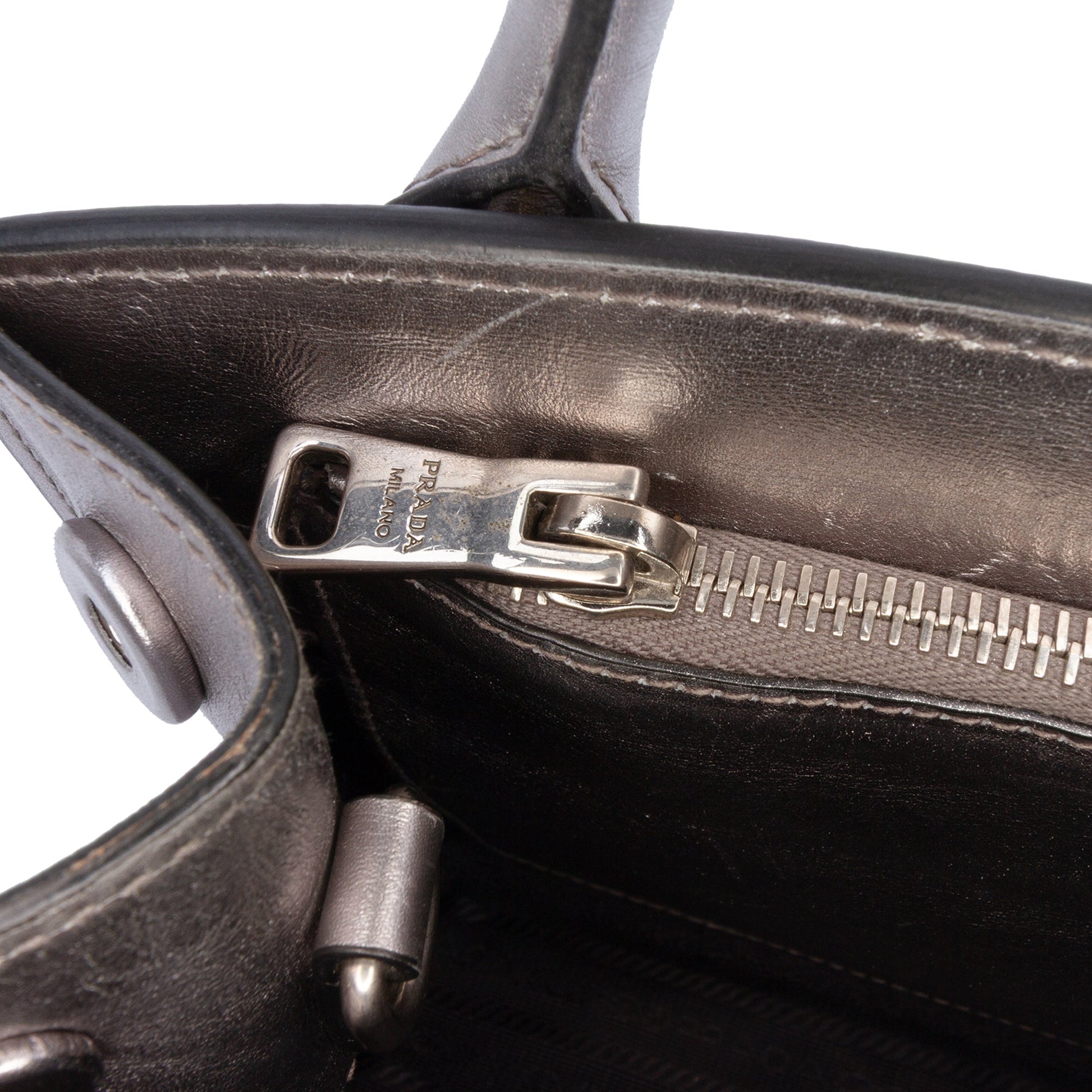 Prada Small Saffiano Cuir Monochrome Top Handle Tote