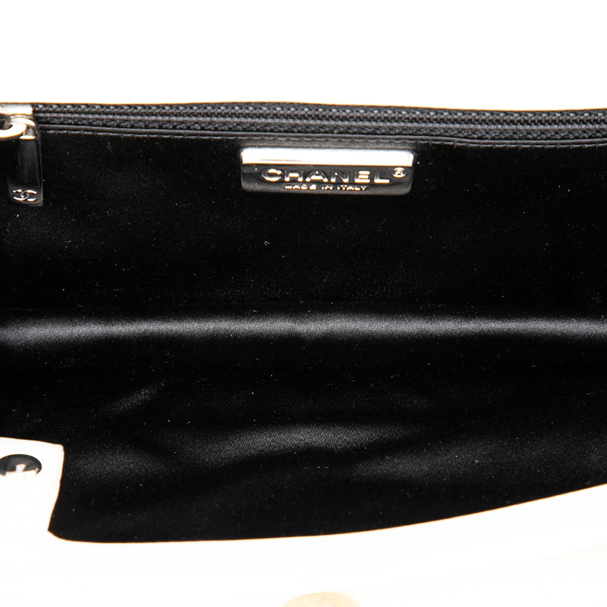 Chanel CC Quilted Lambskin Clutch with Chain