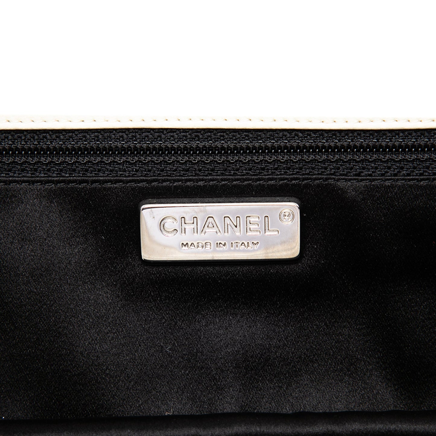 Chanel CC Quilted Lambskin Clutch with Chain