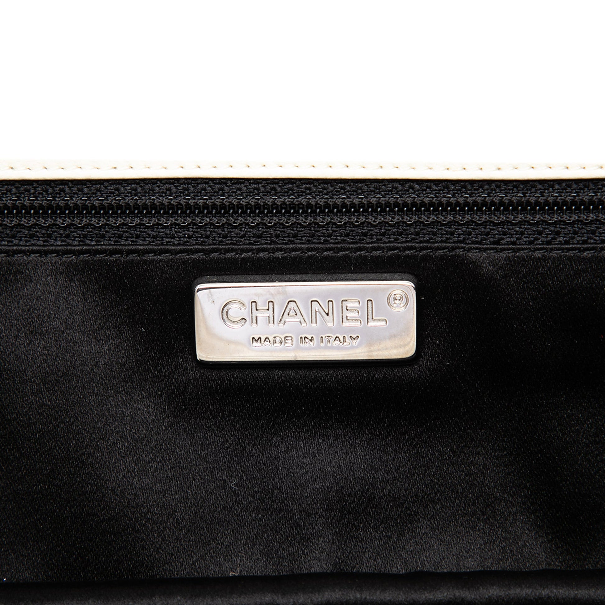 Chanel CC Quilted Lambskin Clutch with Chain