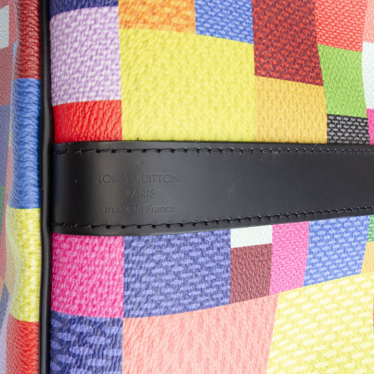 Multicolor Damier Graphite 3D Keepall Bandouliere 50