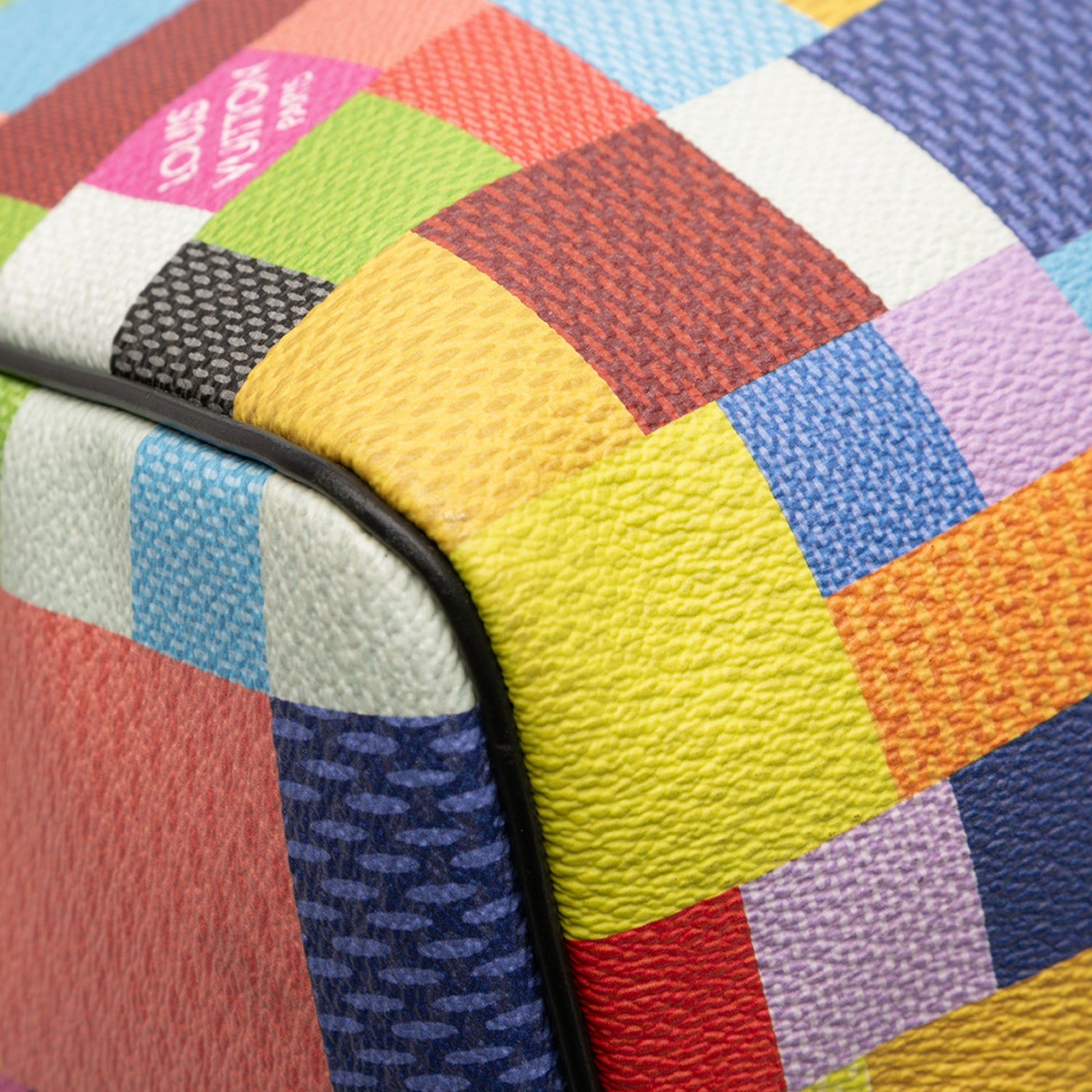 Multicolor Damier Graphite 3D Keepall Bandouliere 50